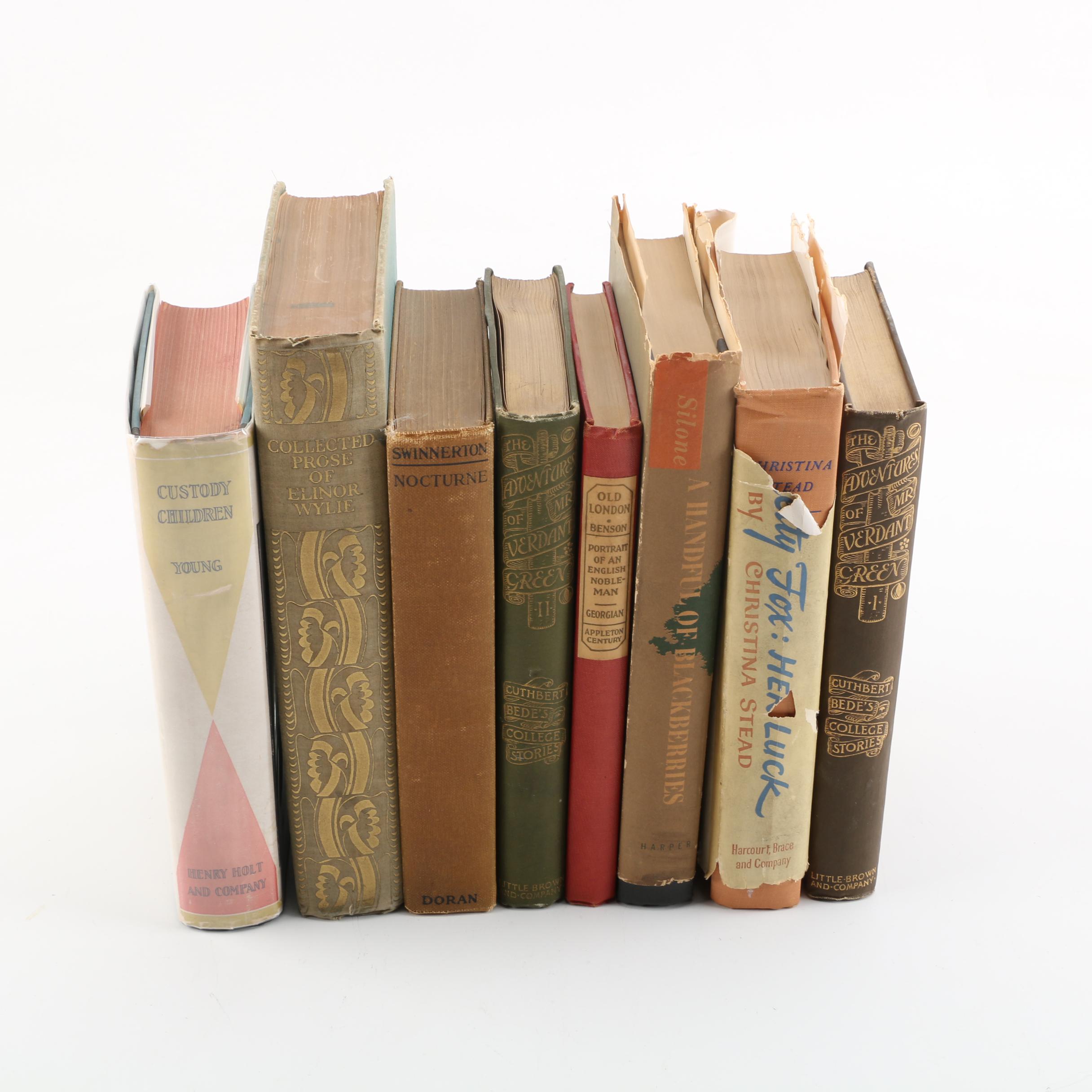 Books Including 1946 First Edition "Letty Fox: Her Luck" by Christina Stead