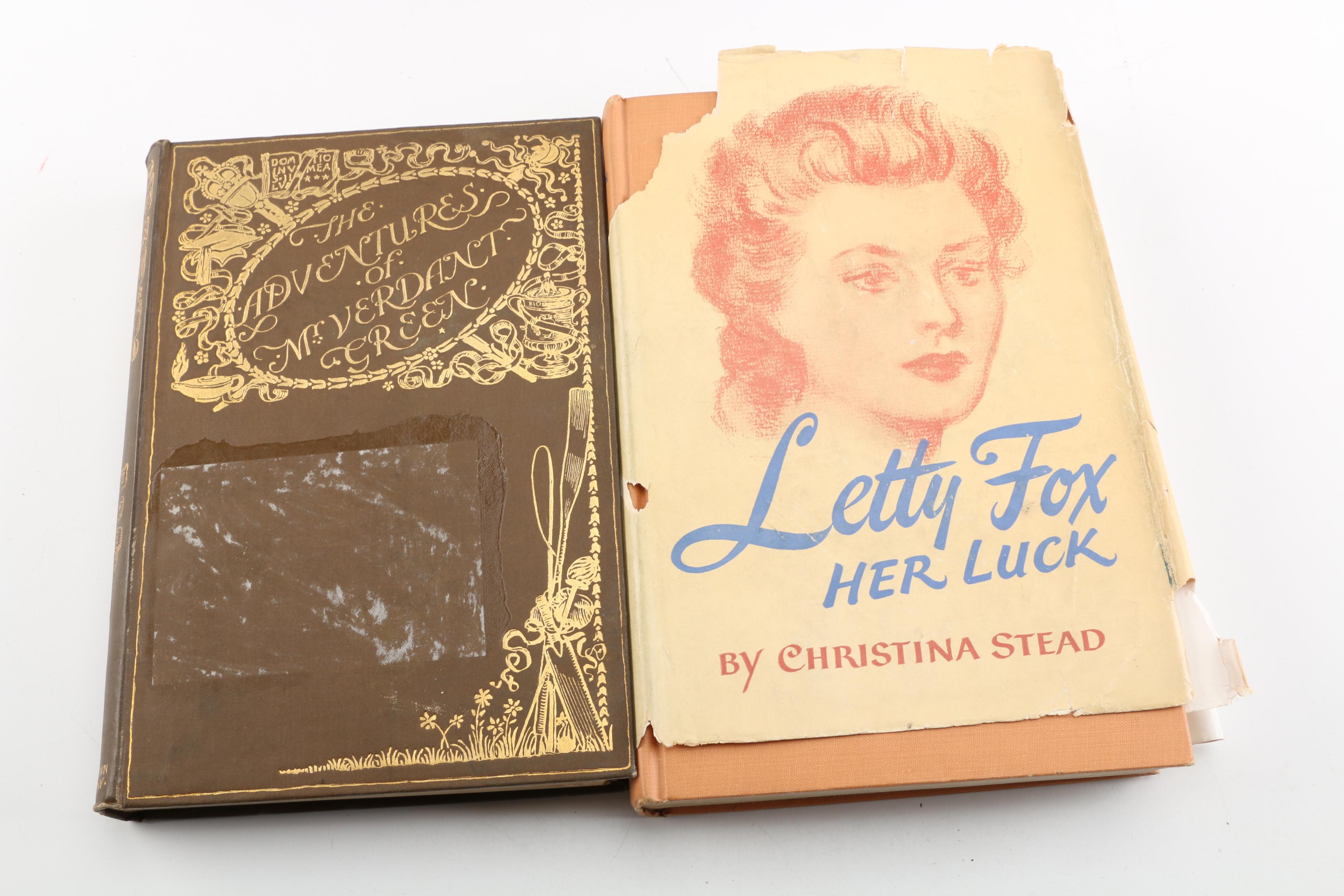 Books Including 1946 First Edition "Letty Fox: Her Luck" by Christina Stead