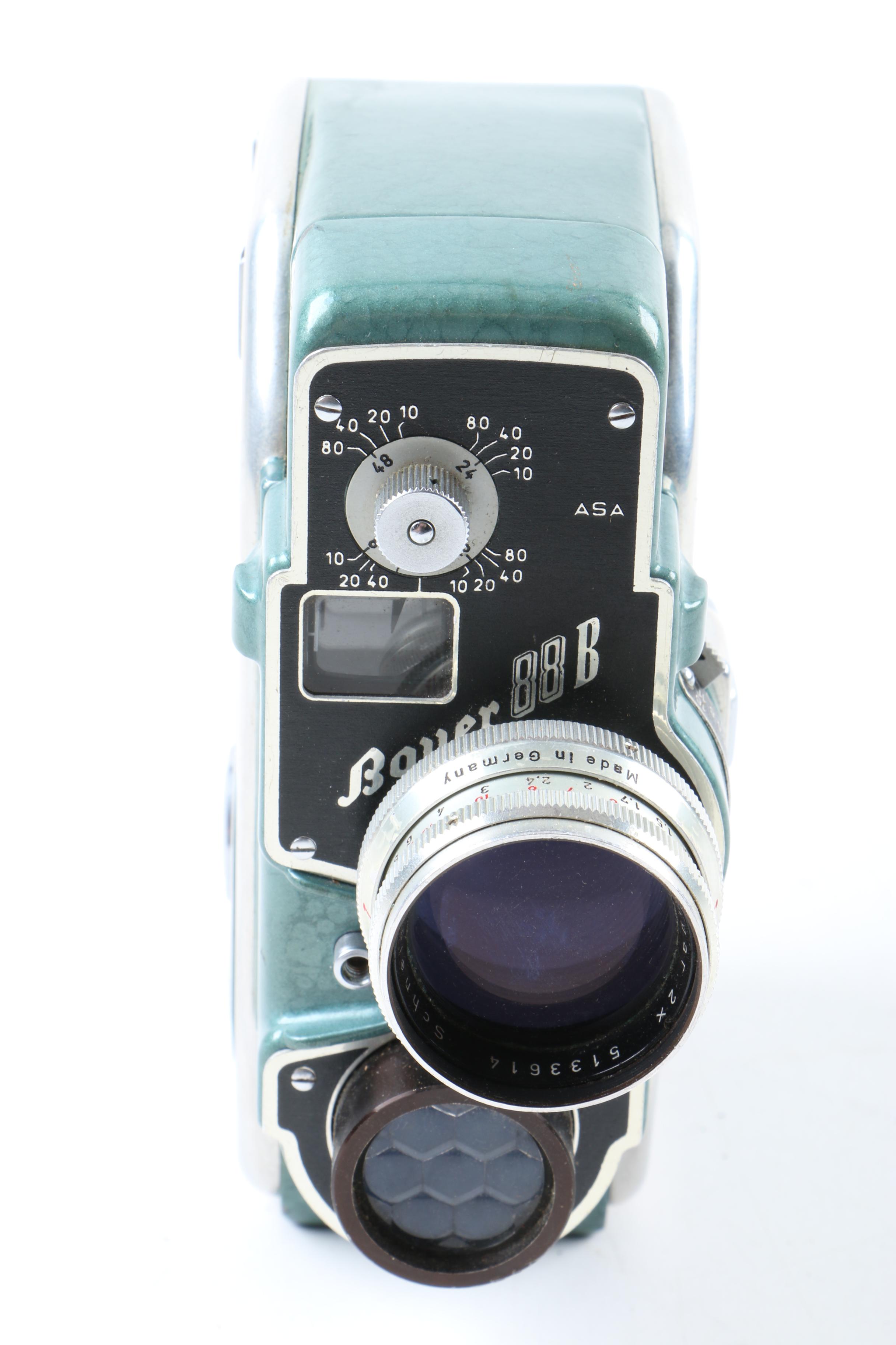 Vintage Bell & Howell Super 8/8mm Projector with Bauer 88B 8mm Movie Camera