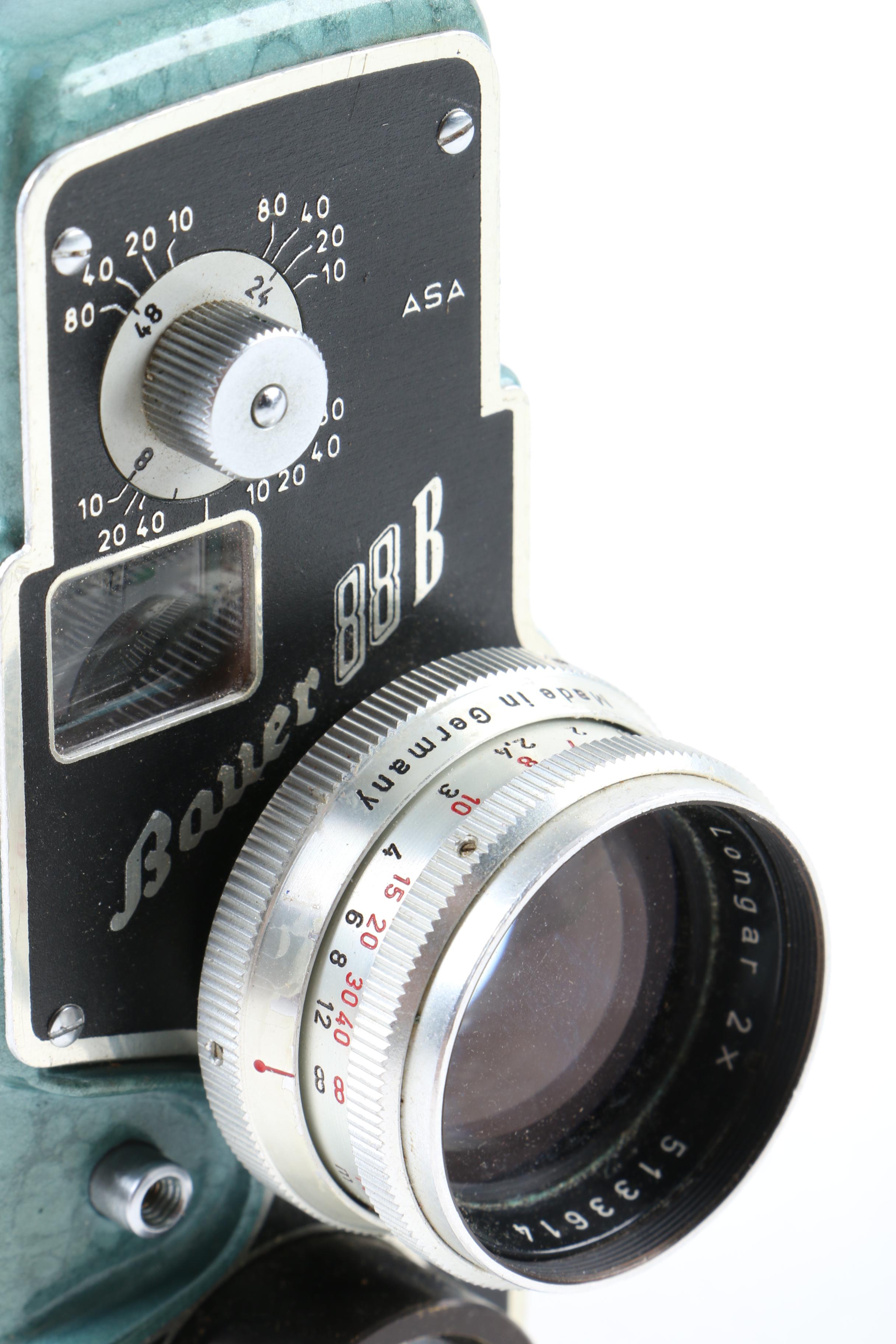 Vintage Bell & Howell Super 8/8mm Projector with Bauer 88B 8mm Movie Camera