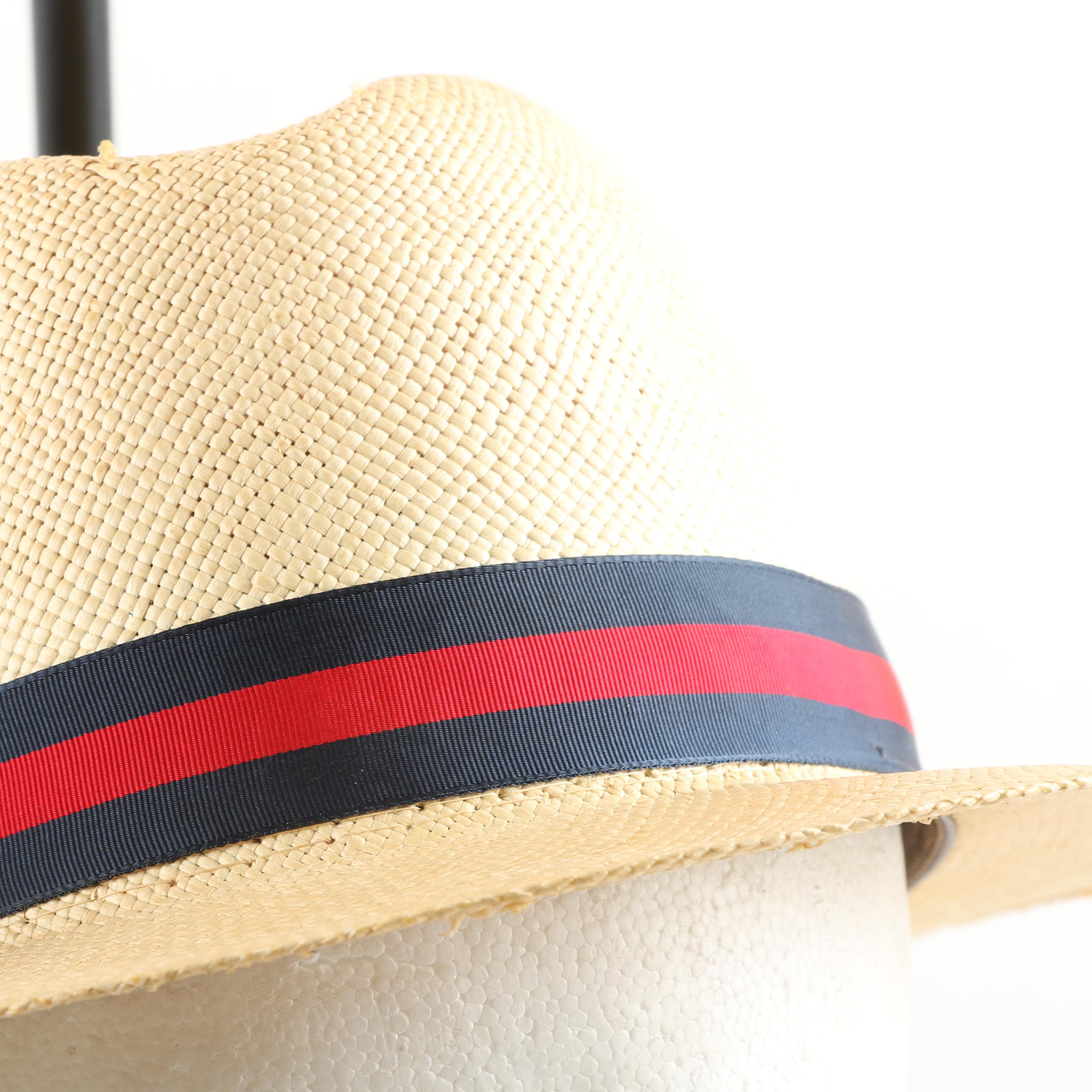 Men's Woven Straw Sun Hats Featuring Stetson