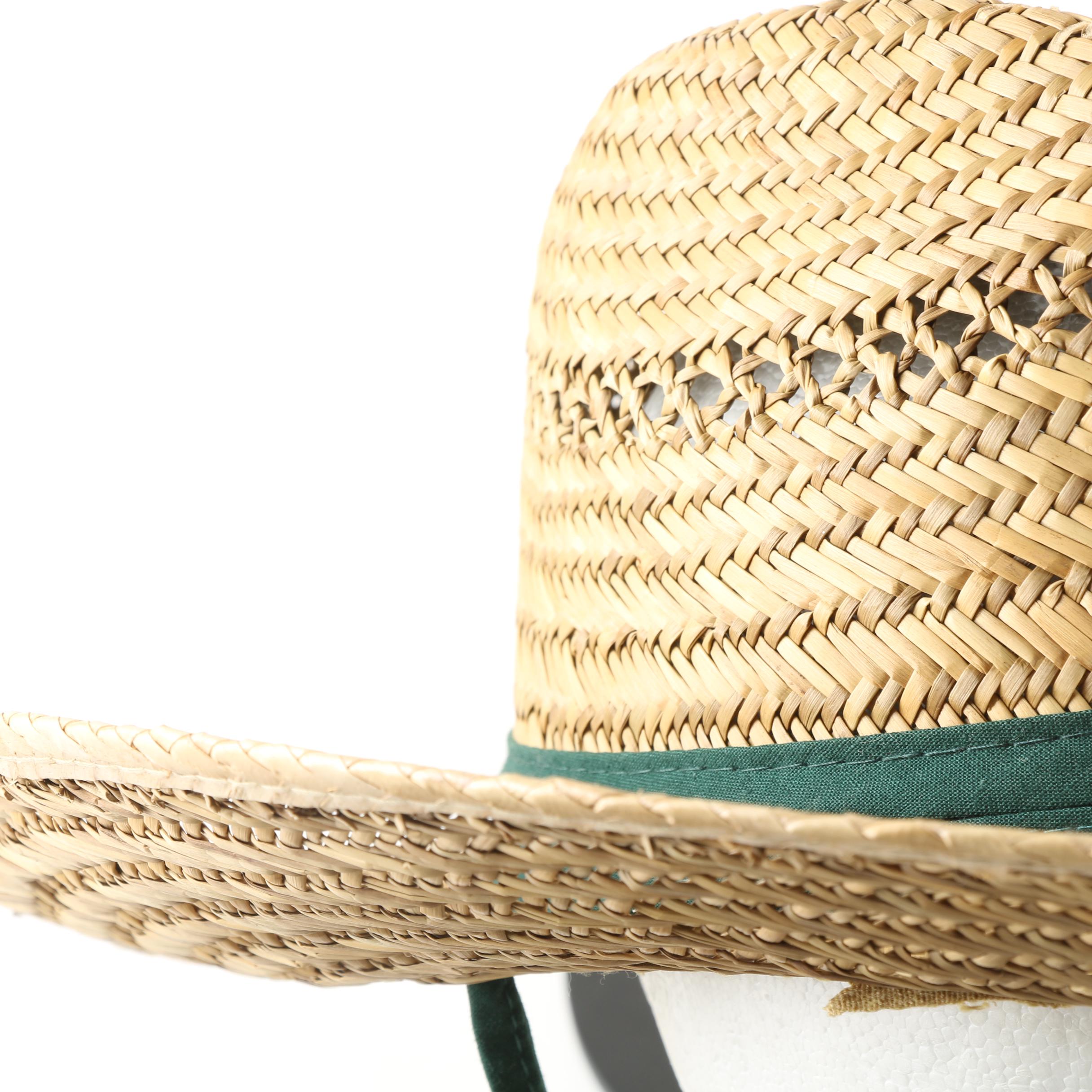 Men's Woven Straw Sun Hats Featuring Stetson