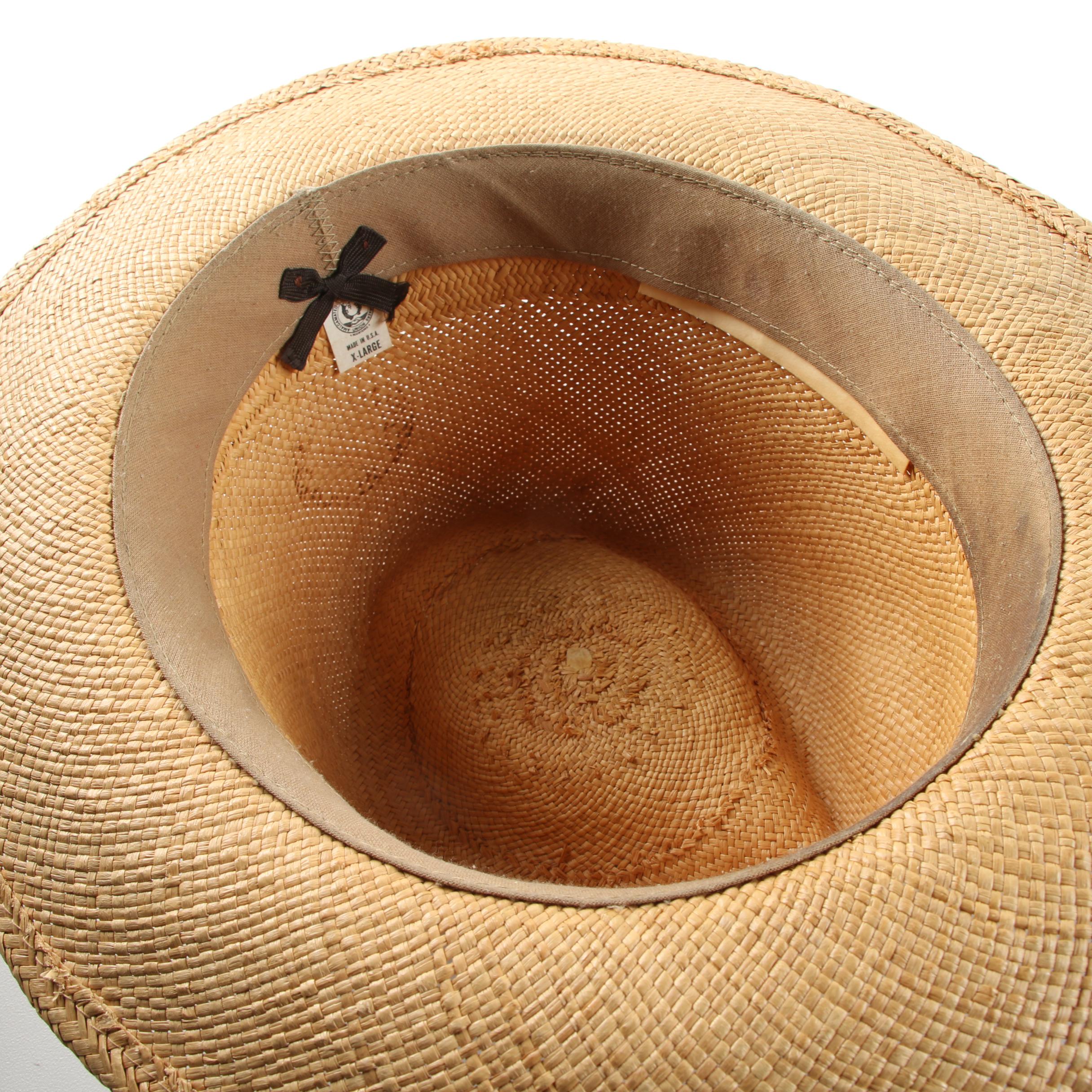 Men's Woven Straw Sun Hats Featuring Stetson