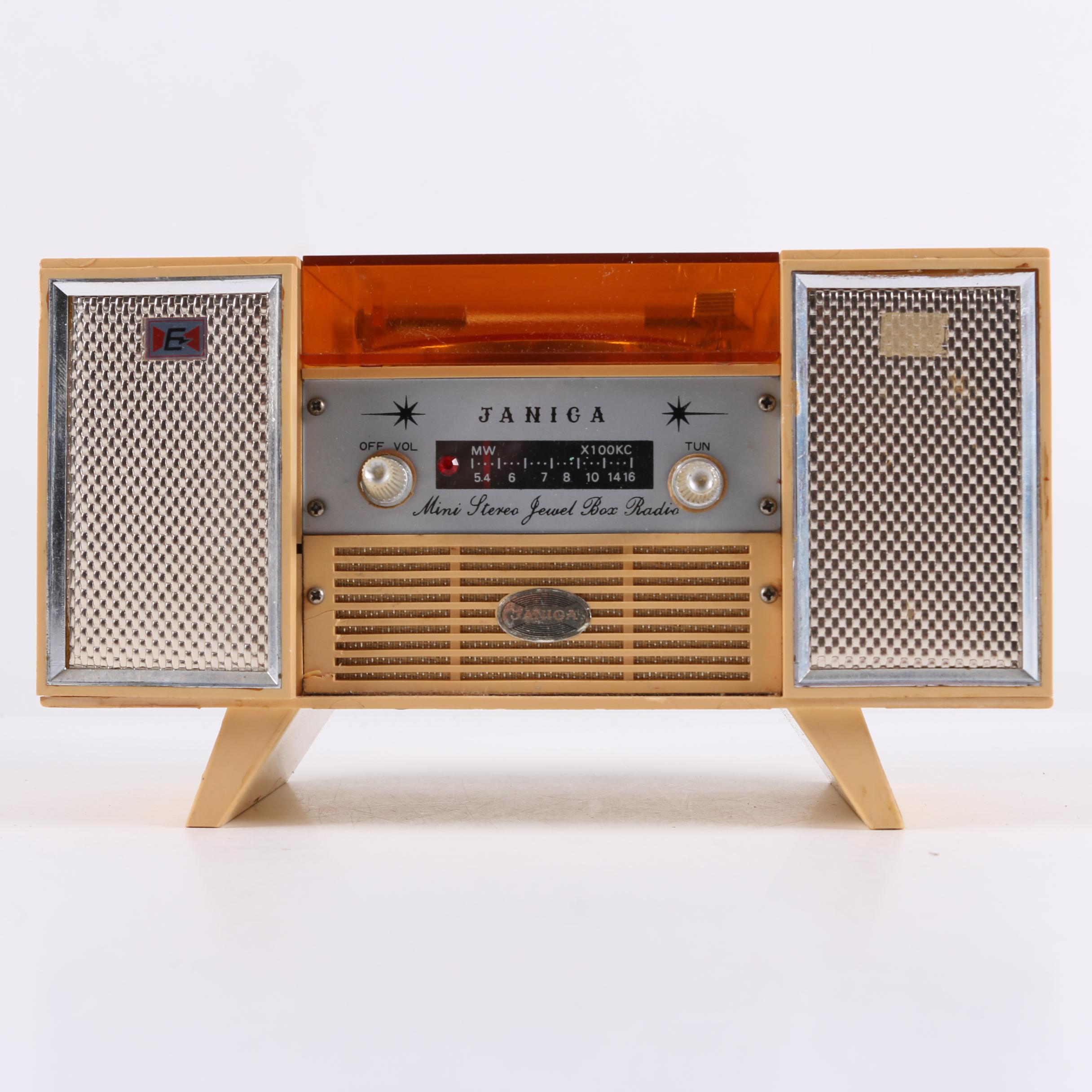 Vintage Janica Mini Stereo Jewel Box Radio