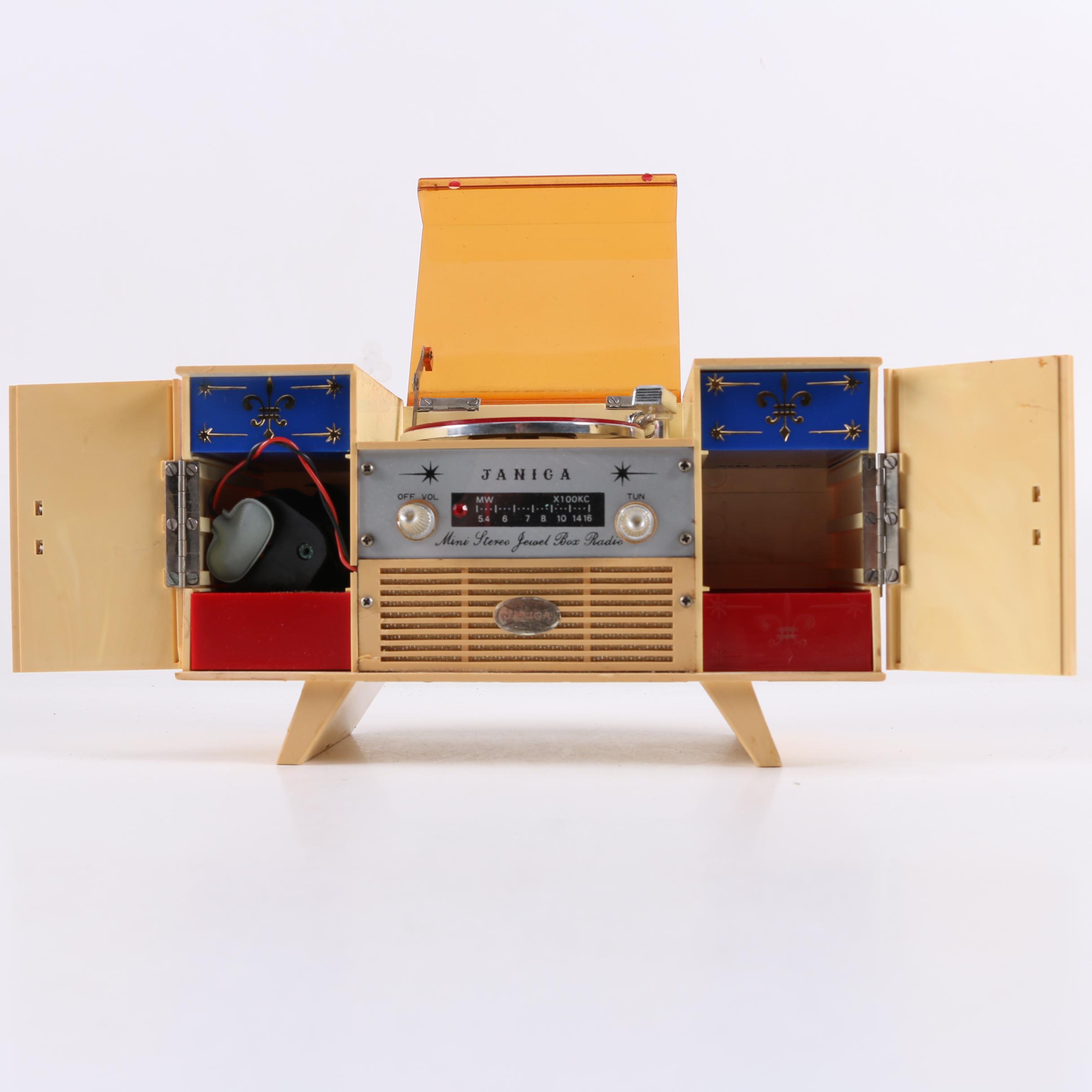 Vintage Janica Mini Stereo Jewel Box Radio