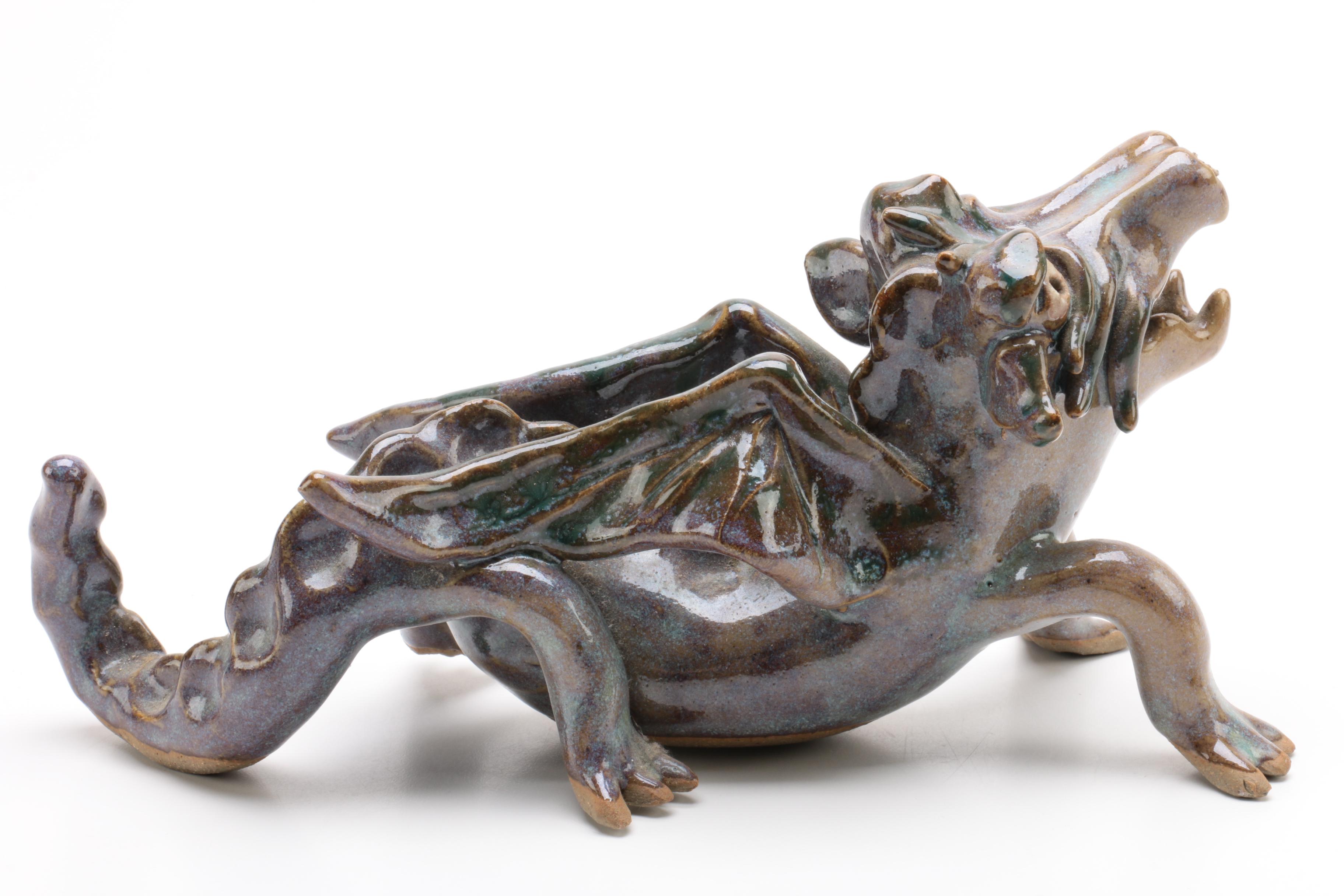 Ceramic Sculpture of a Dragon