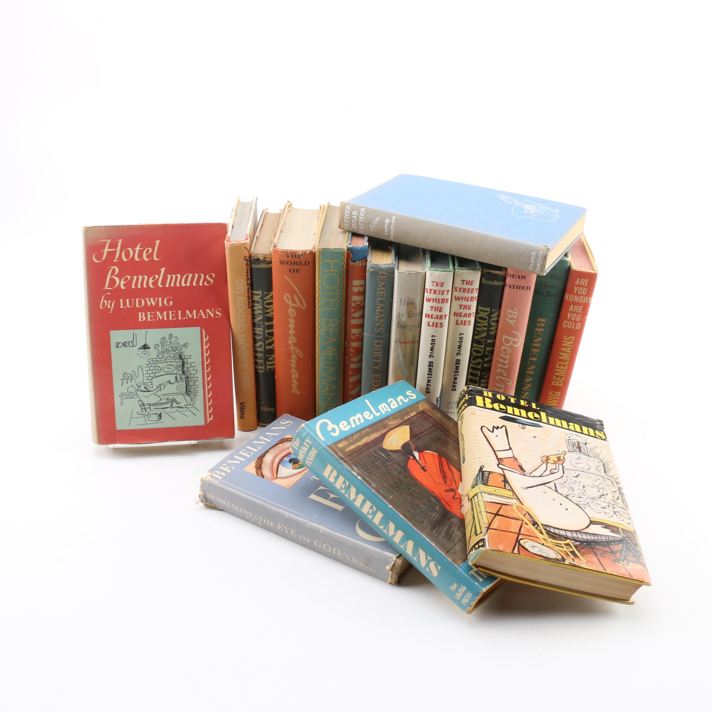 Vintage Ludwig Bemelmans Humorist Fiction Novels Including First Editions