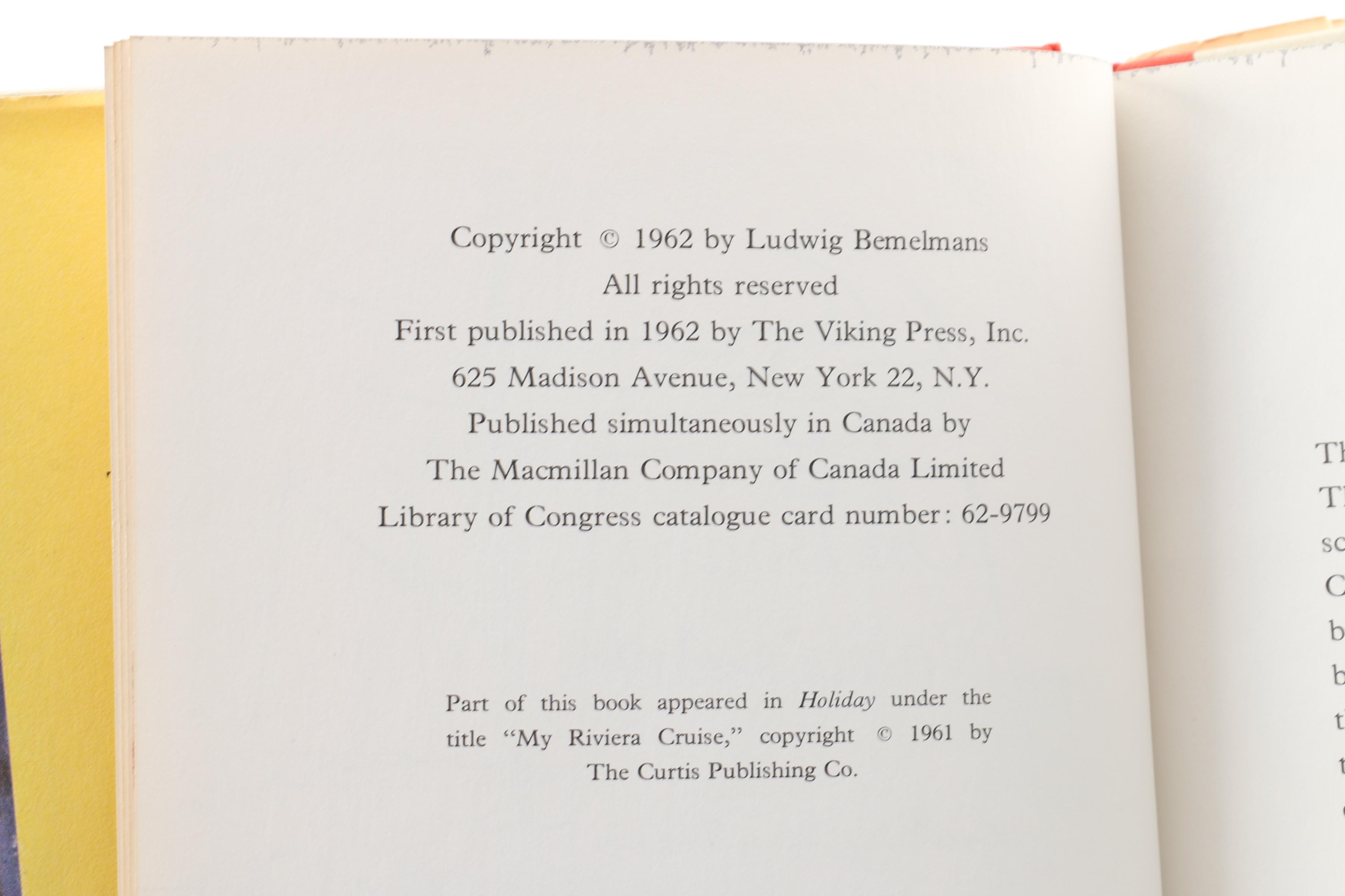 Vintage Ludwig Bemelmans Humorist Fiction Novels Including First Editions