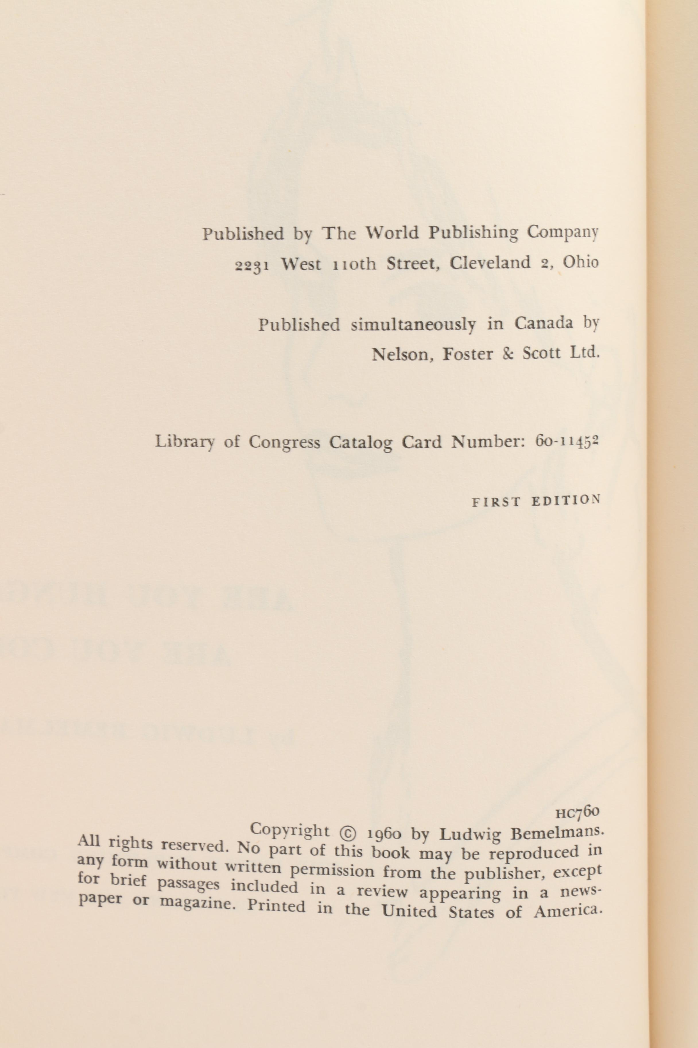 Vintage Ludwig Bemelmans Humorist Fiction Novels Including First Editions