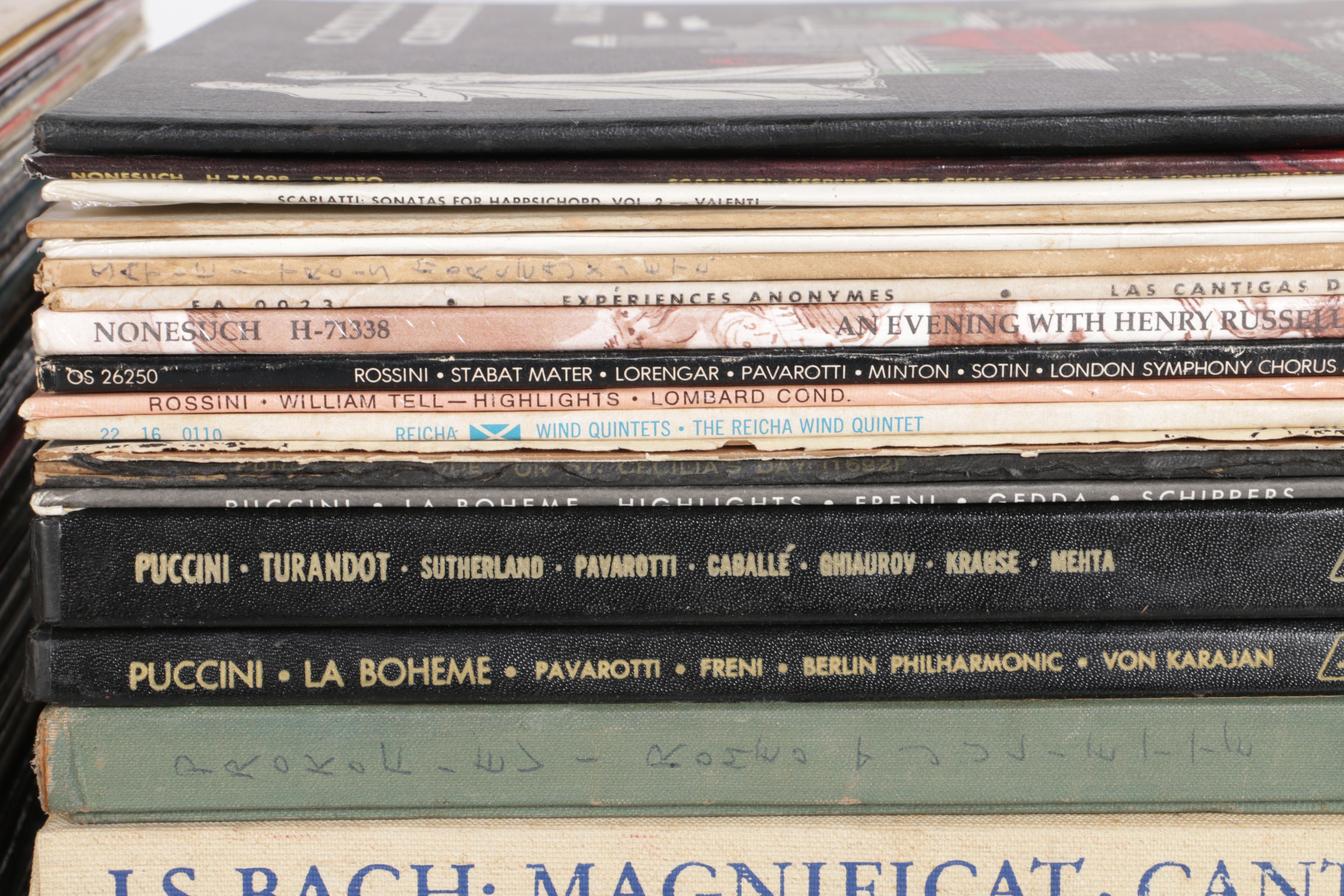 Classical and Opera Records Including Segovia, Bernstein, Pavarotti