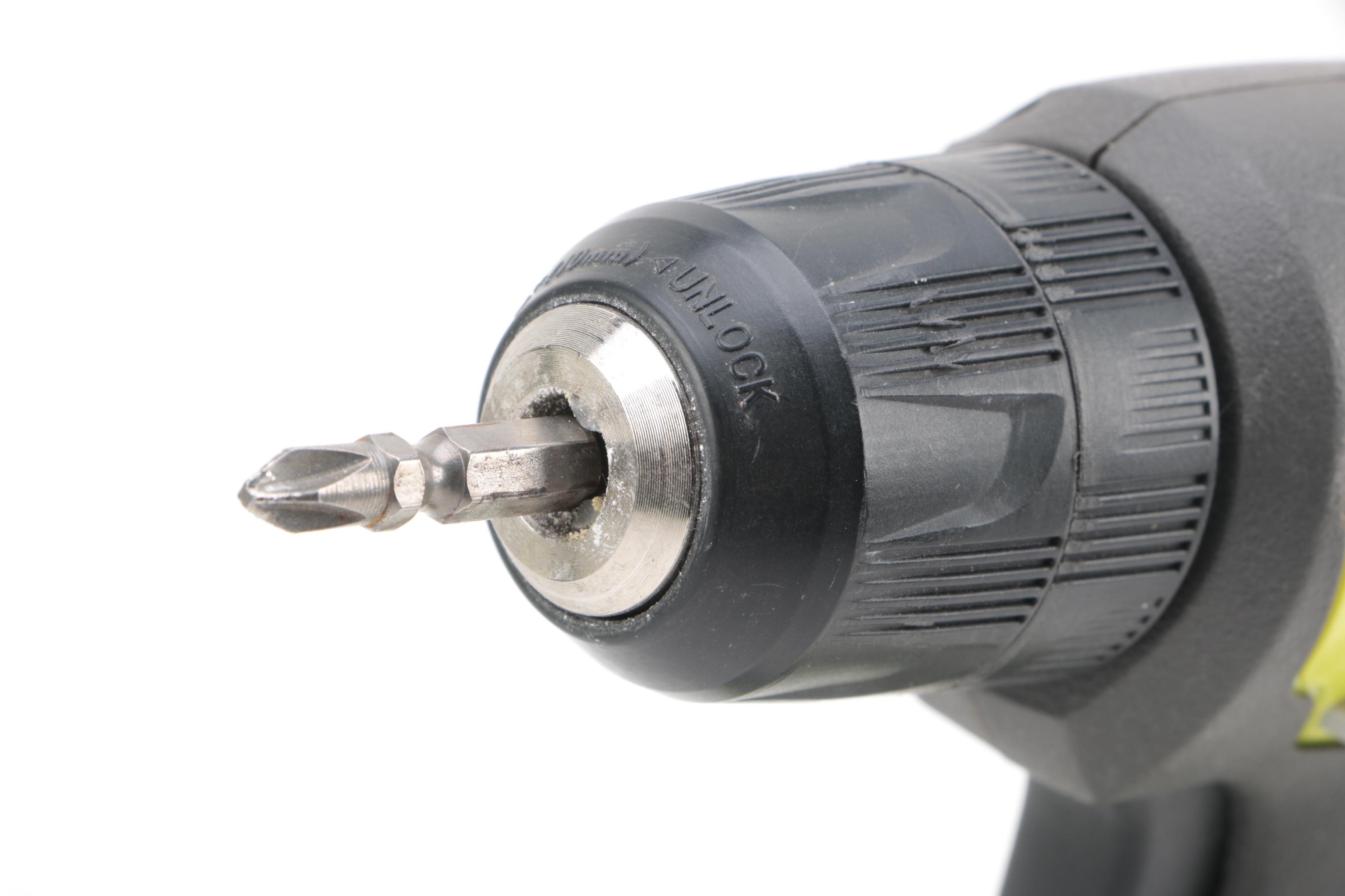 Ryobi Cordless Drill and Auto Hammer with Lithium Batteries and Carrying Cases