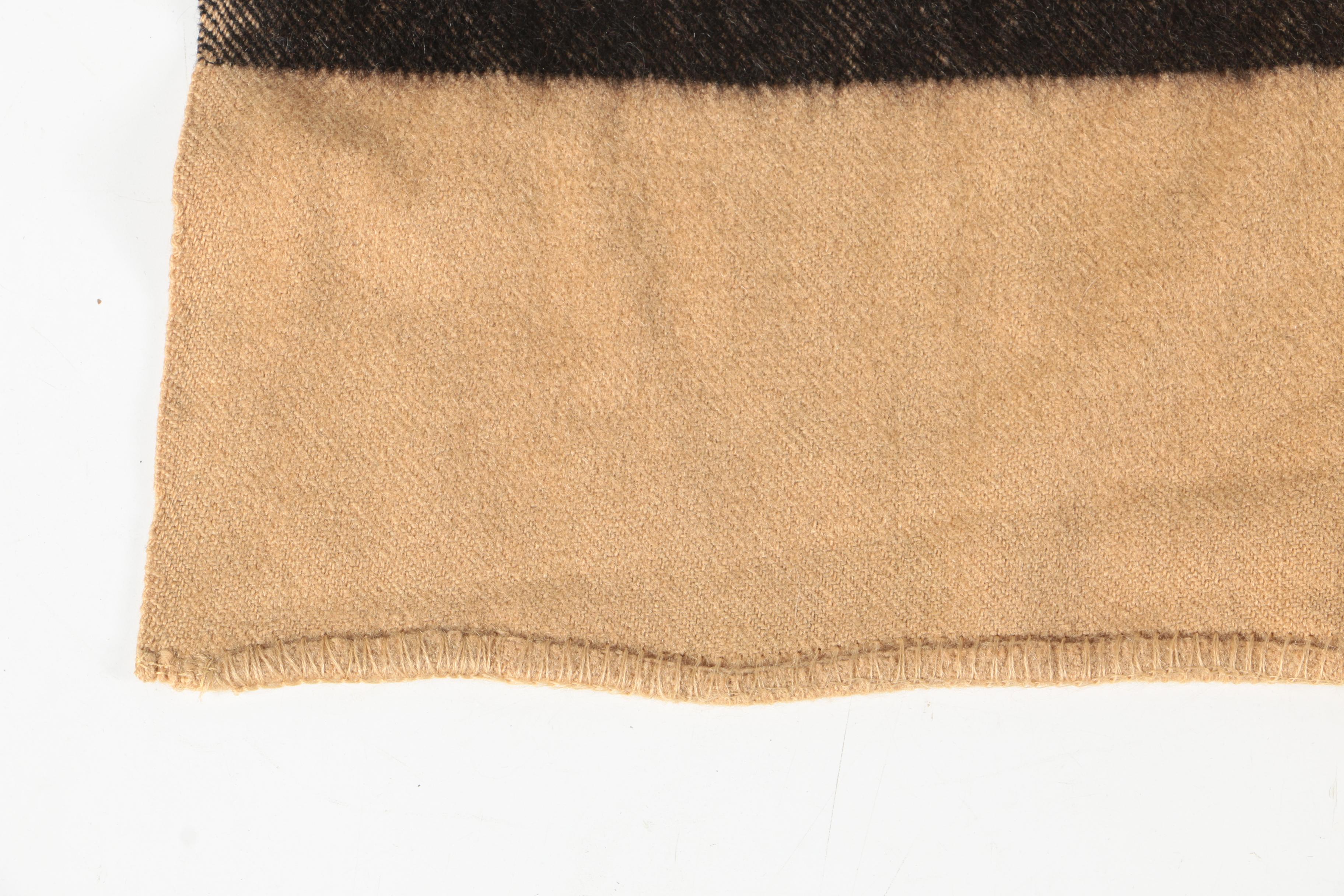 Vintage Trapper Point Wool Blanket