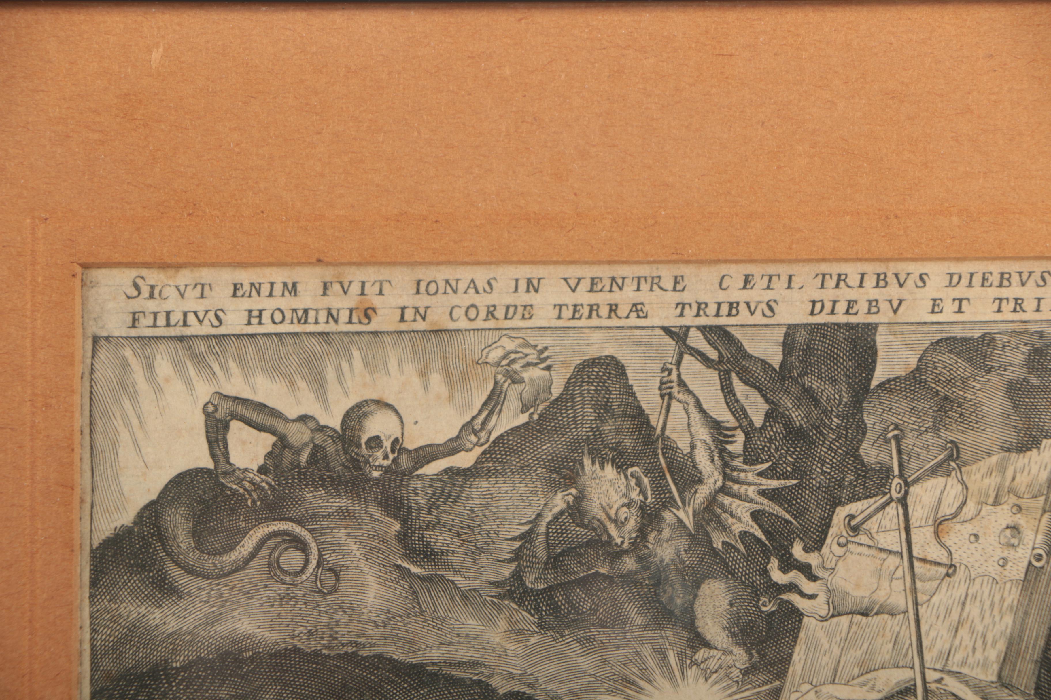 Engravings After Johann Sadeler of Christian Scenes