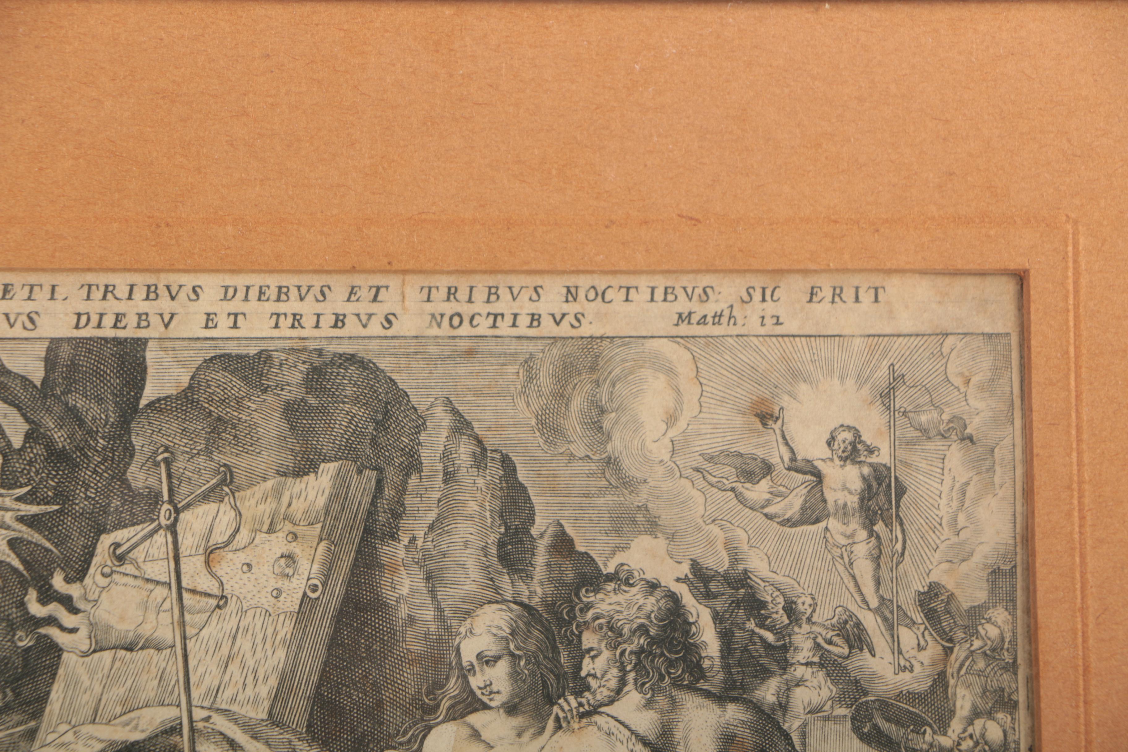 Engravings After Johann Sadeler of Christian Scenes