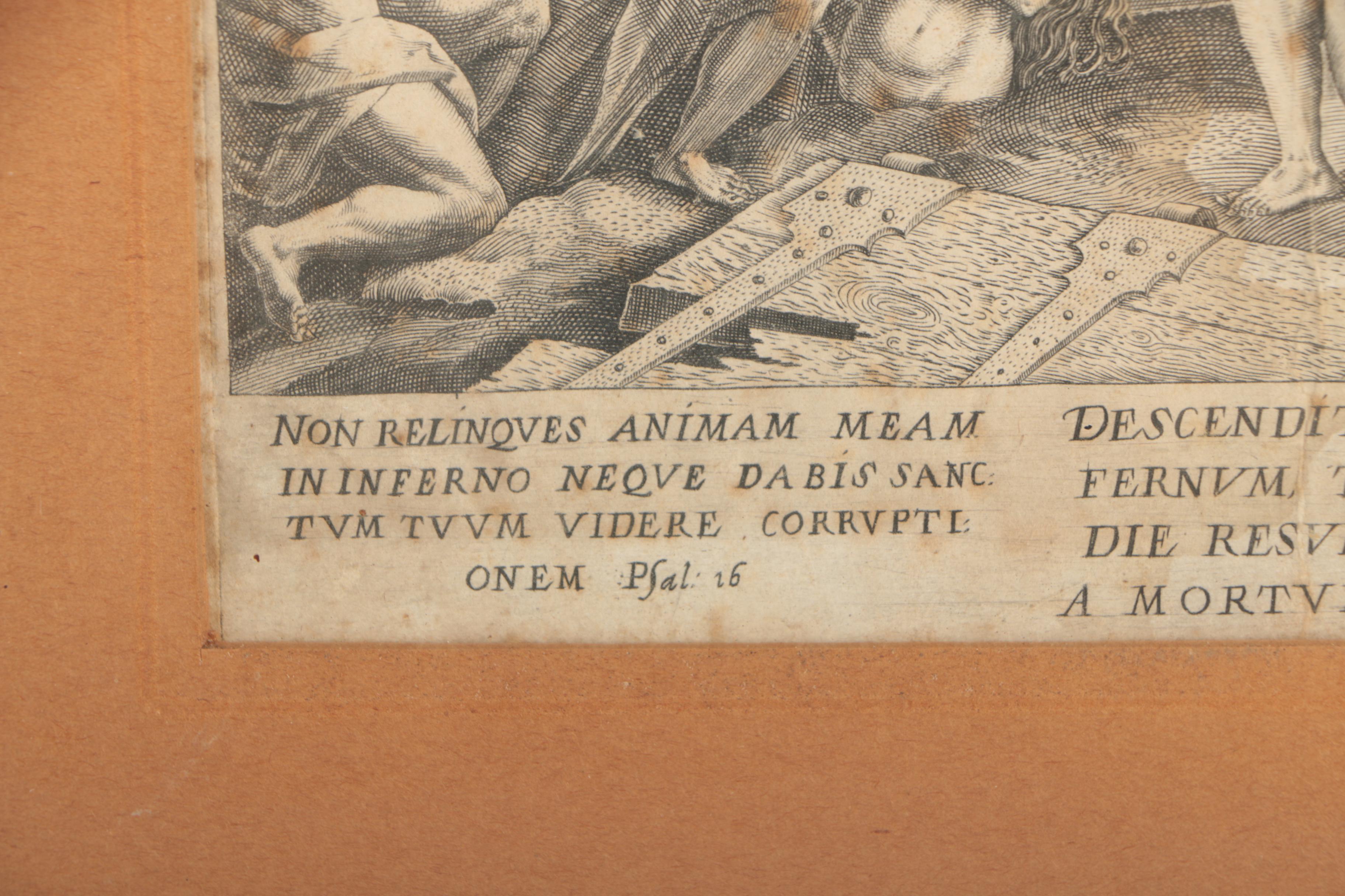 Engravings After Johann Sadeler of Christian Scenes