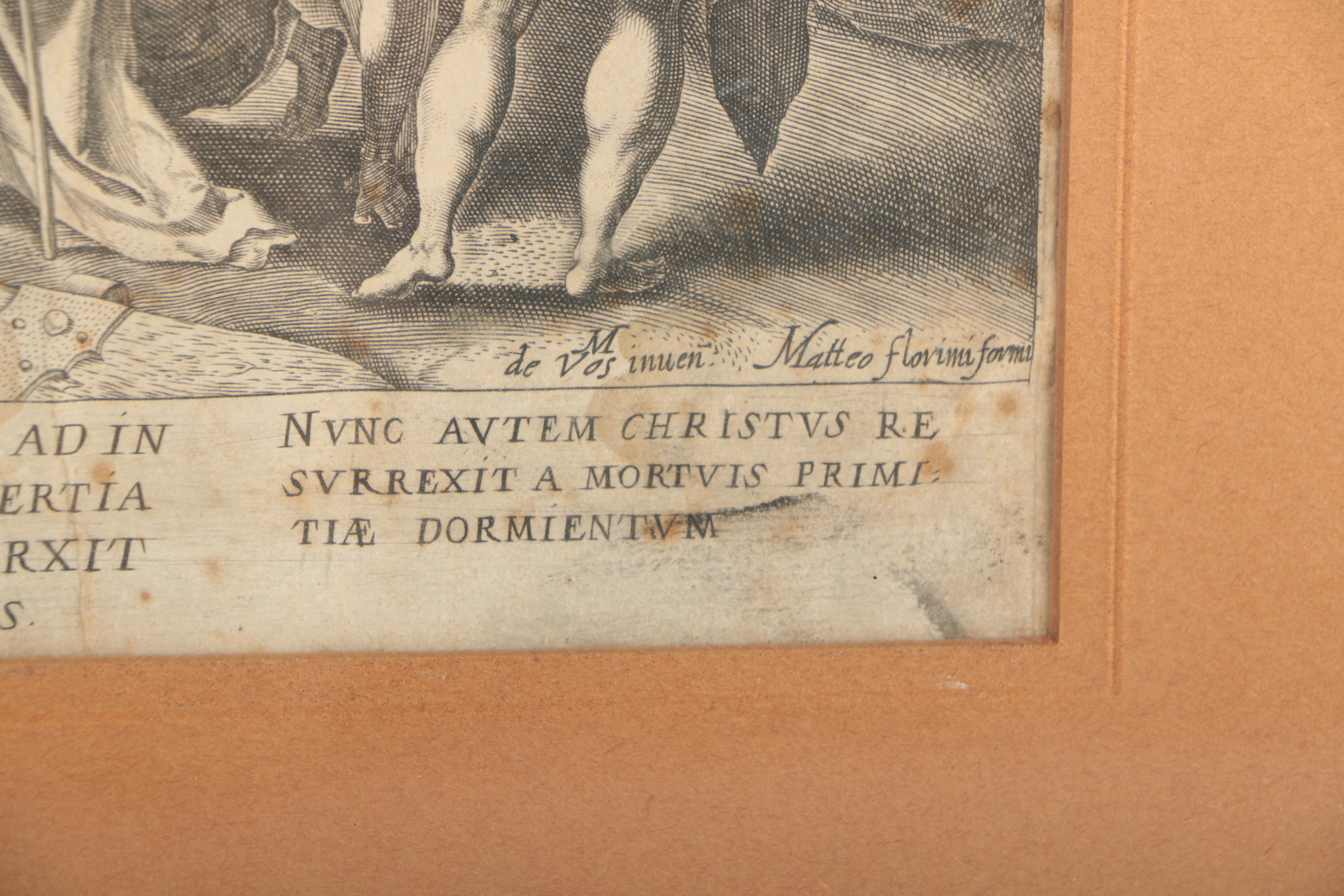 Engravings After Johann Sadeler of Christian Scenes