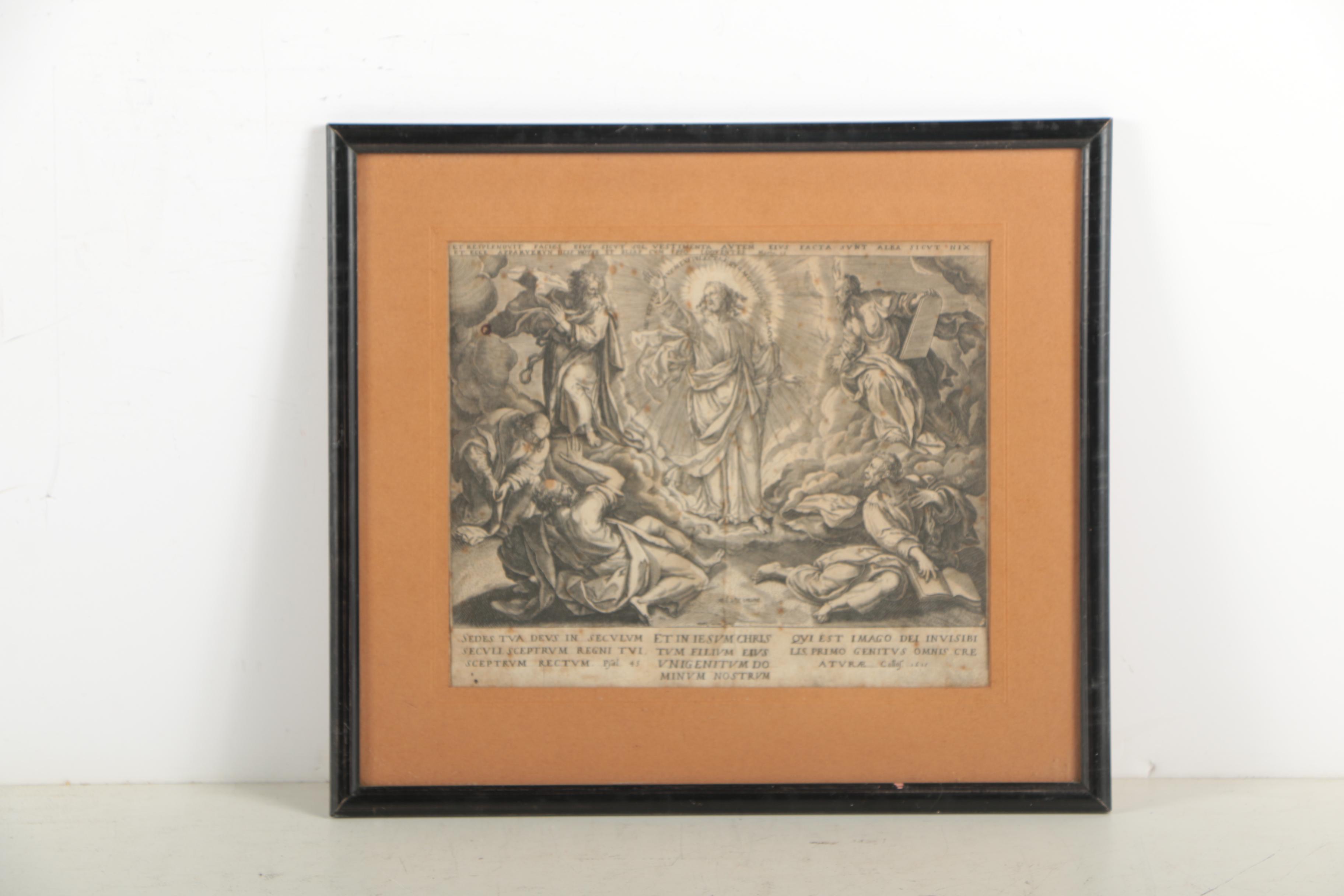 Engravings After Johann Sadeler of Christian Scenes