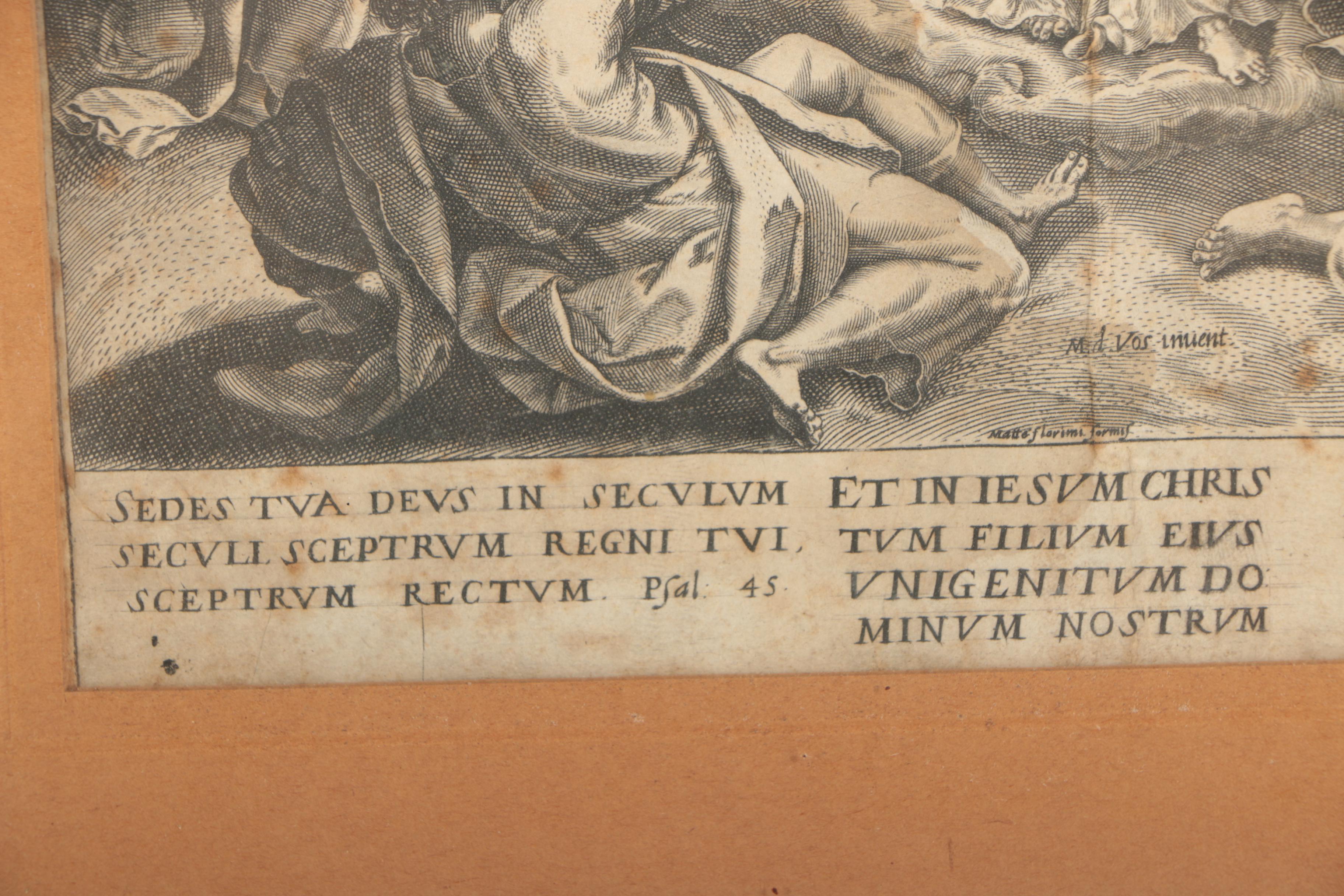 Engravings After Johann Sadeler of Christian Scenes