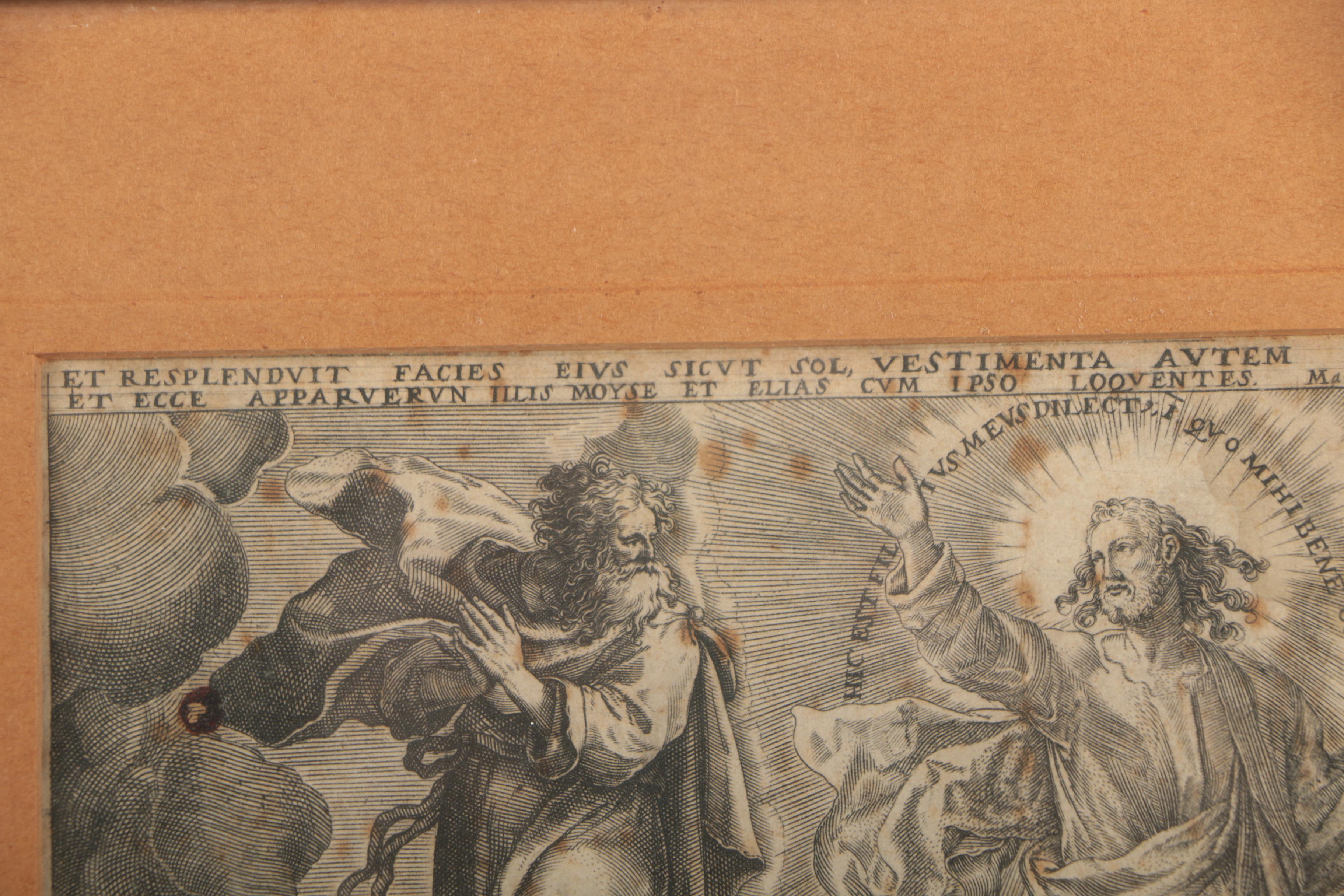 Engravings After Johann Sadeler of Christian Scenes