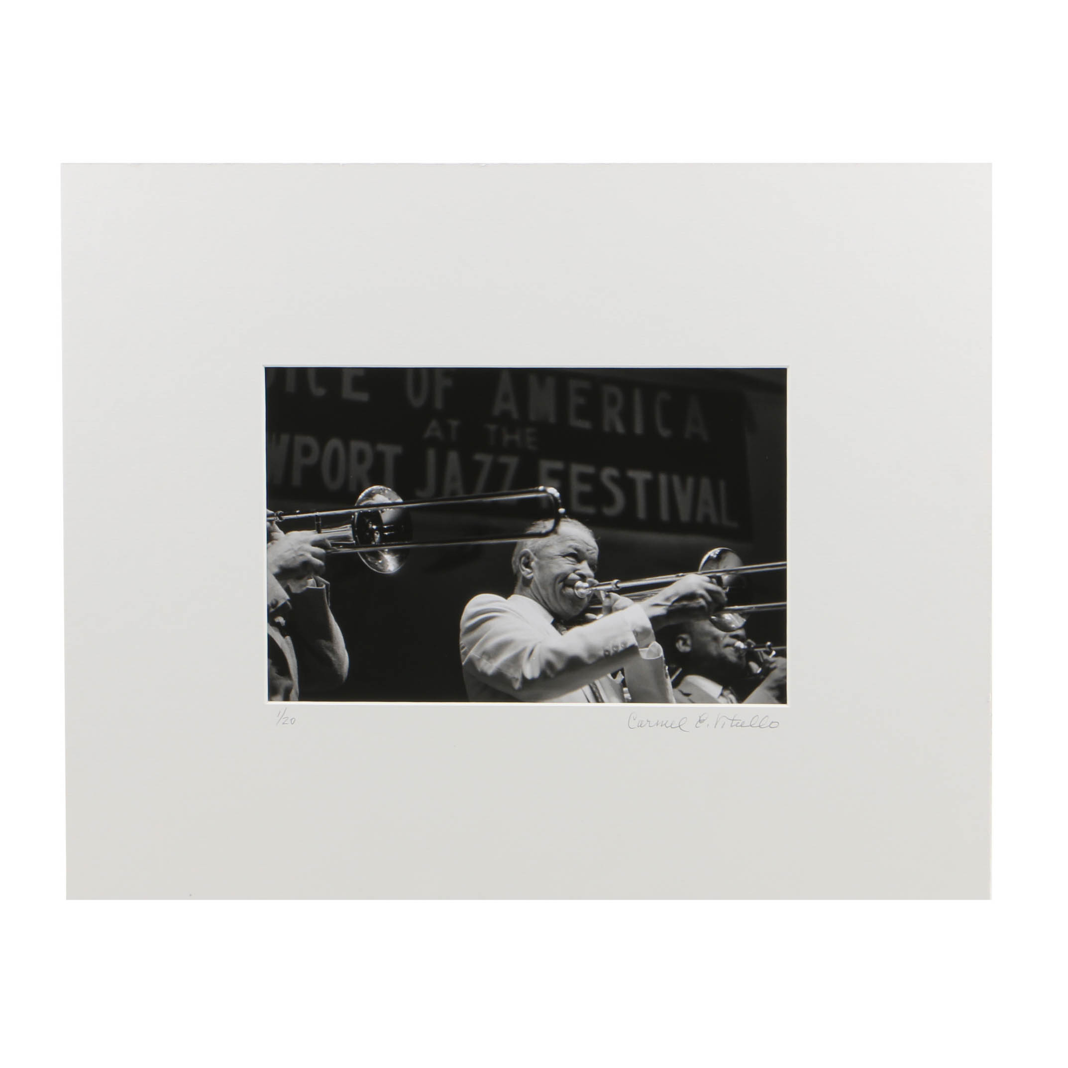 Carmel Vitullo Limited Edition Photograph Print "Jack Teagarden"
