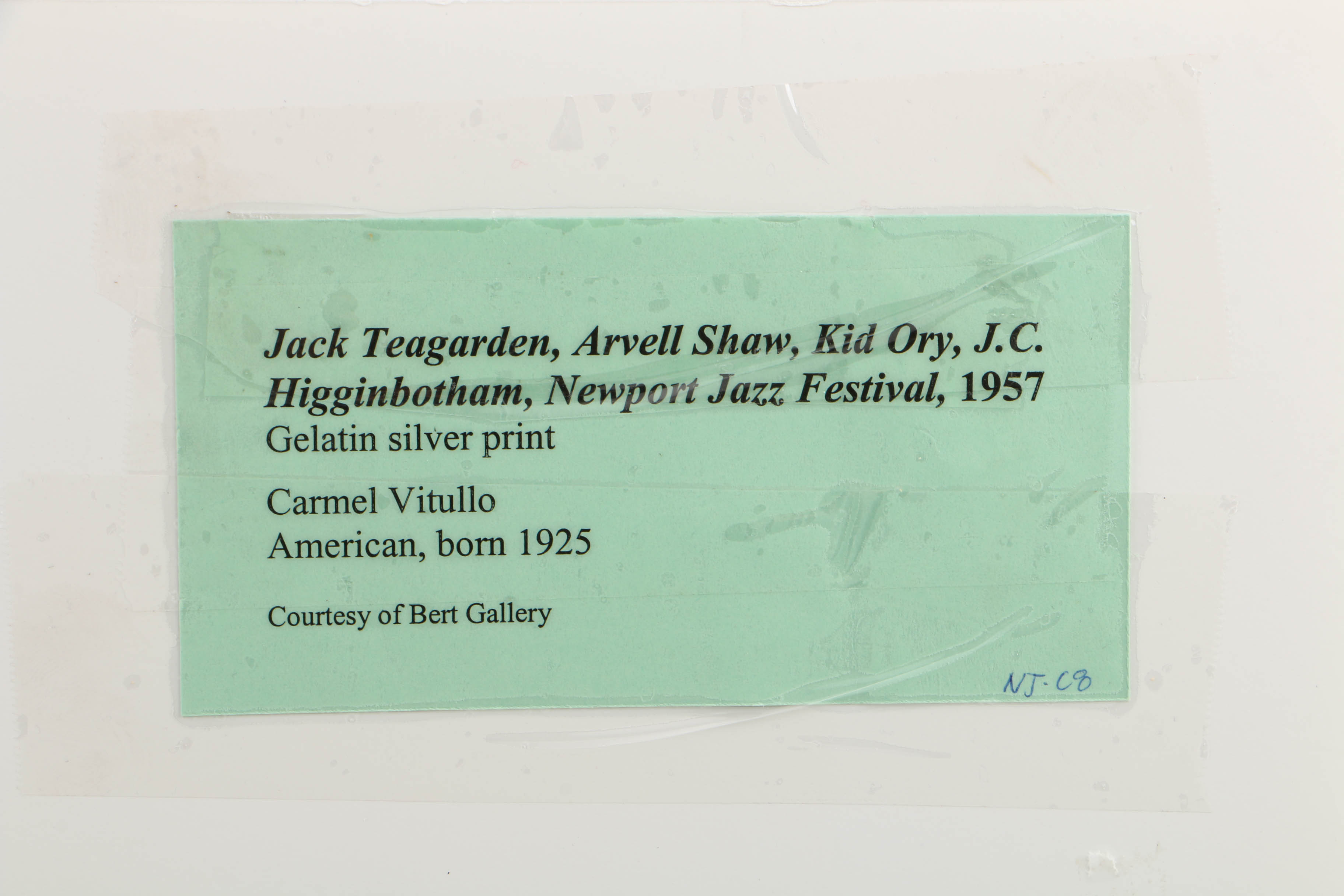 Carmel Vitullo Limited Edition Photograph Print "Jack Teagarden"