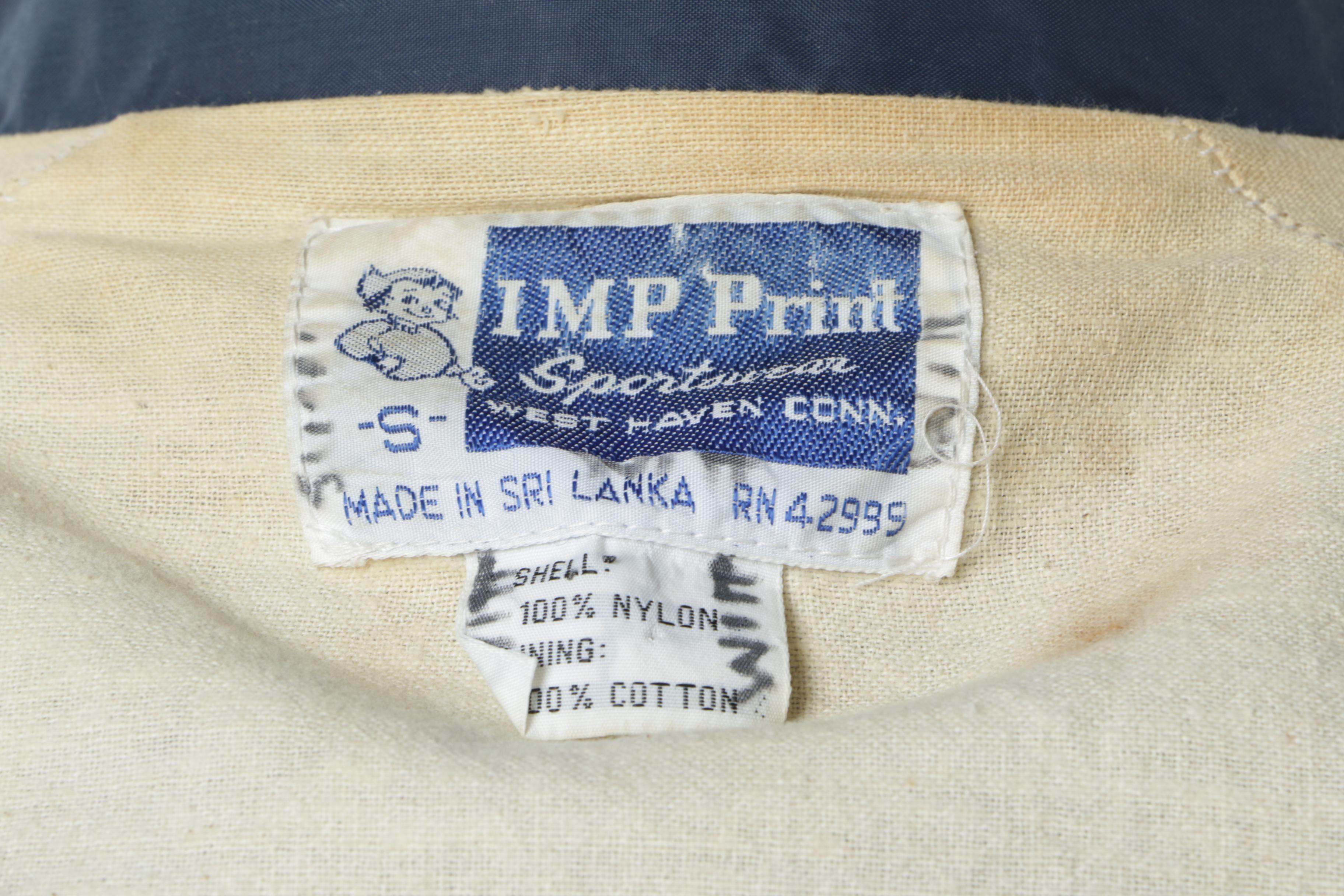 Men's Vintage Yale Windbreaker with Baseball Cap