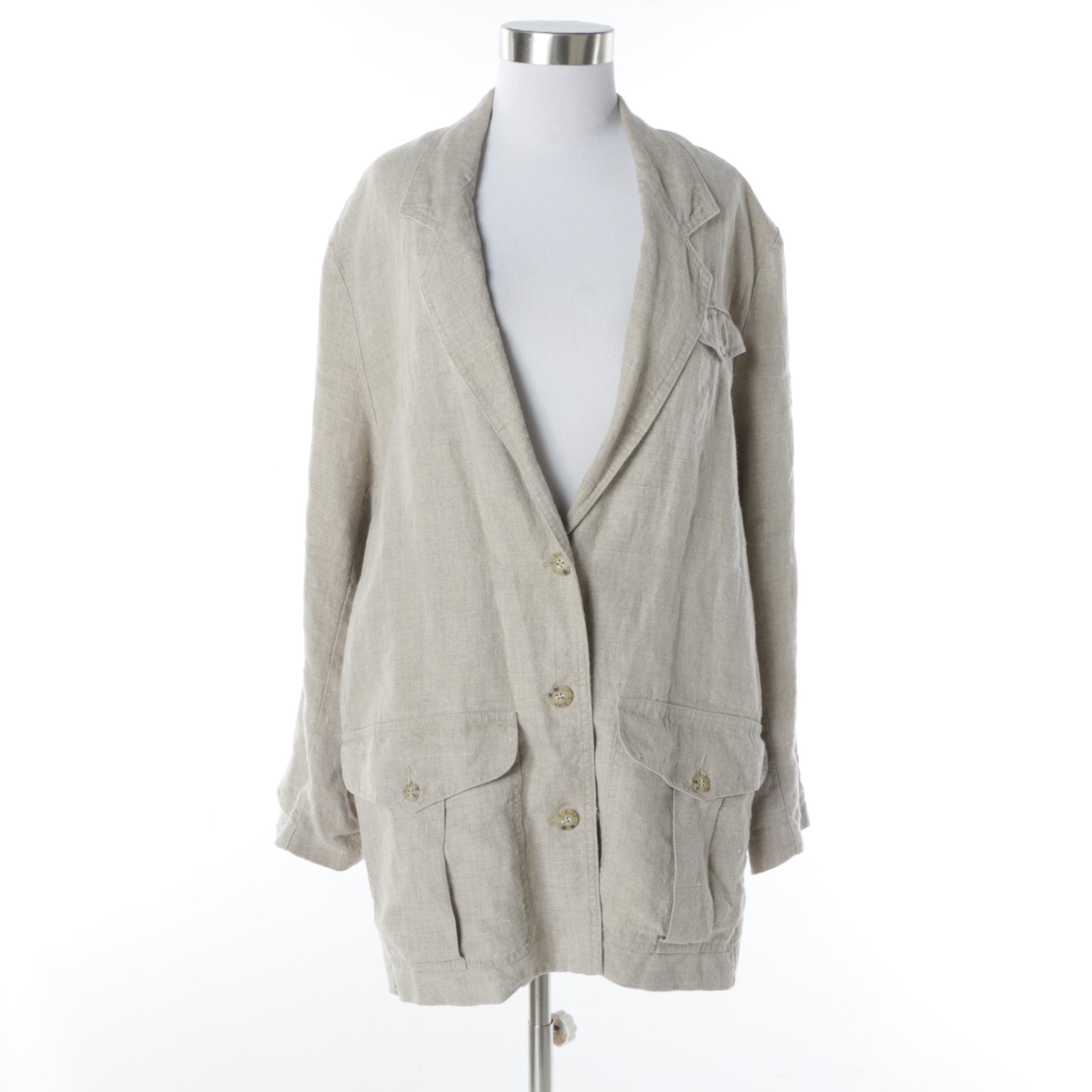 Women's Banana Republic Linen Safari Style Jacket