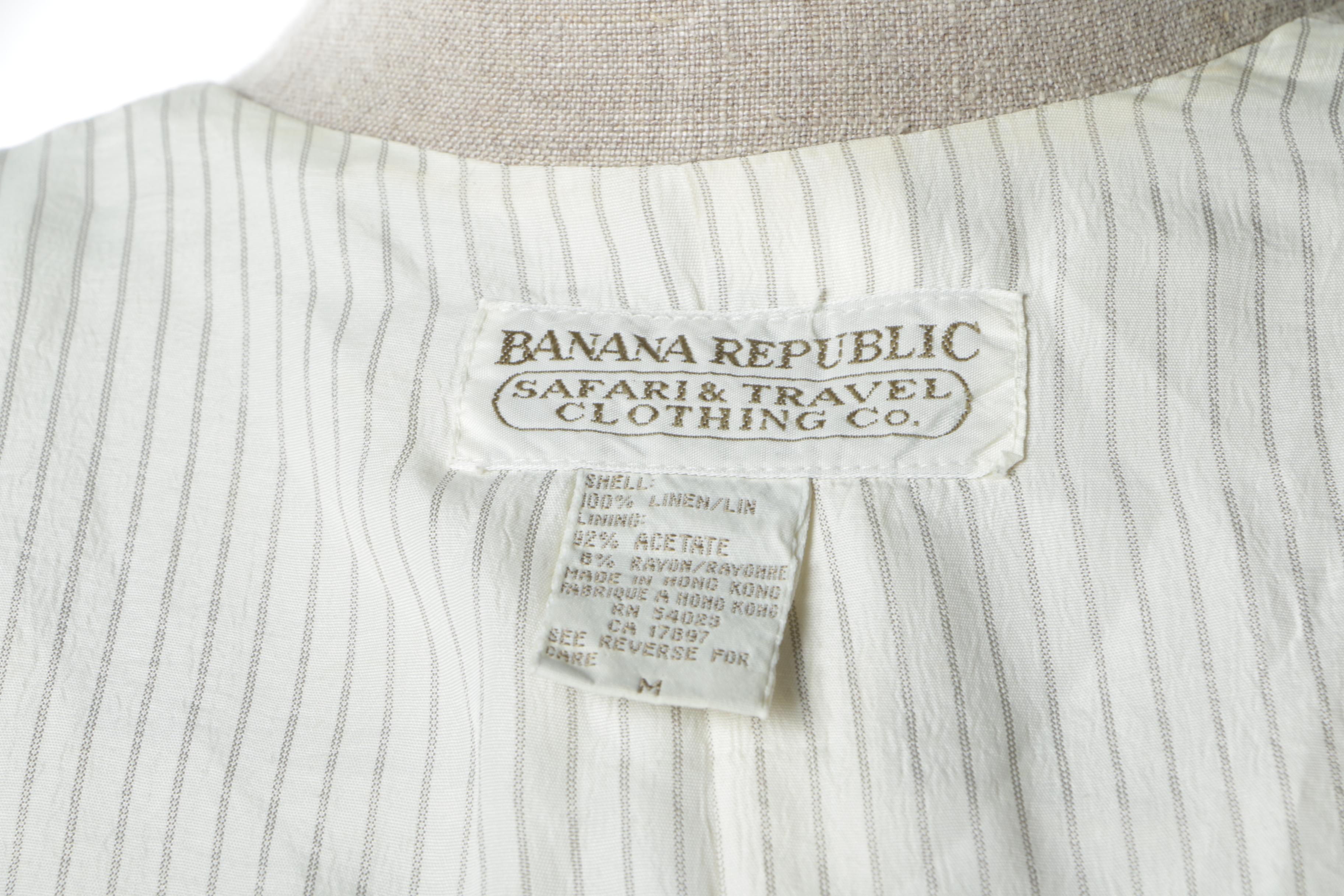 Women's Banana Republic Linen Safari Style Jacket