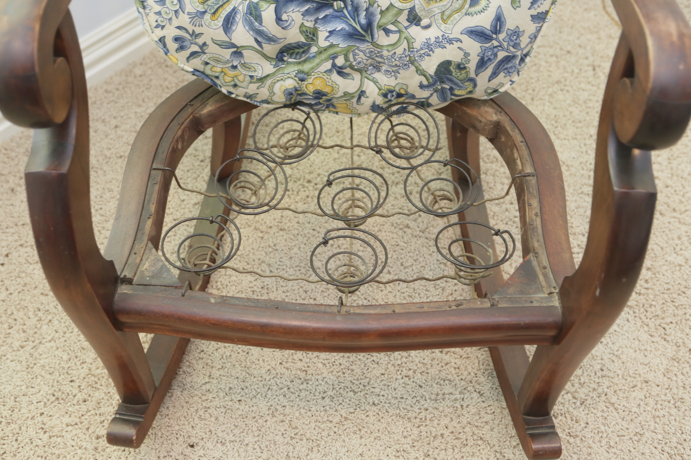 Vintage American Empire Style Rocking Chair