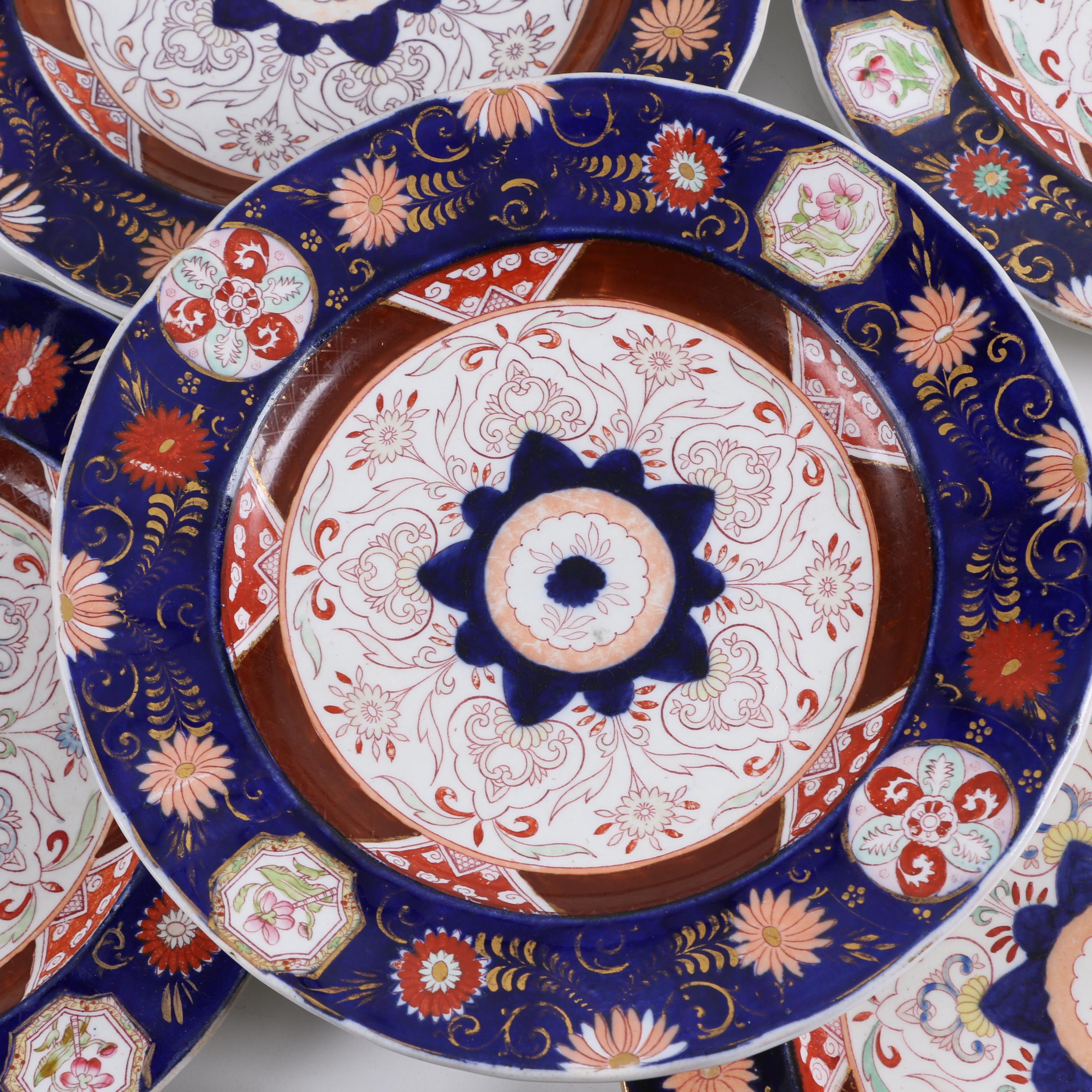 Antique Ashworth Brothers English Imari Plates