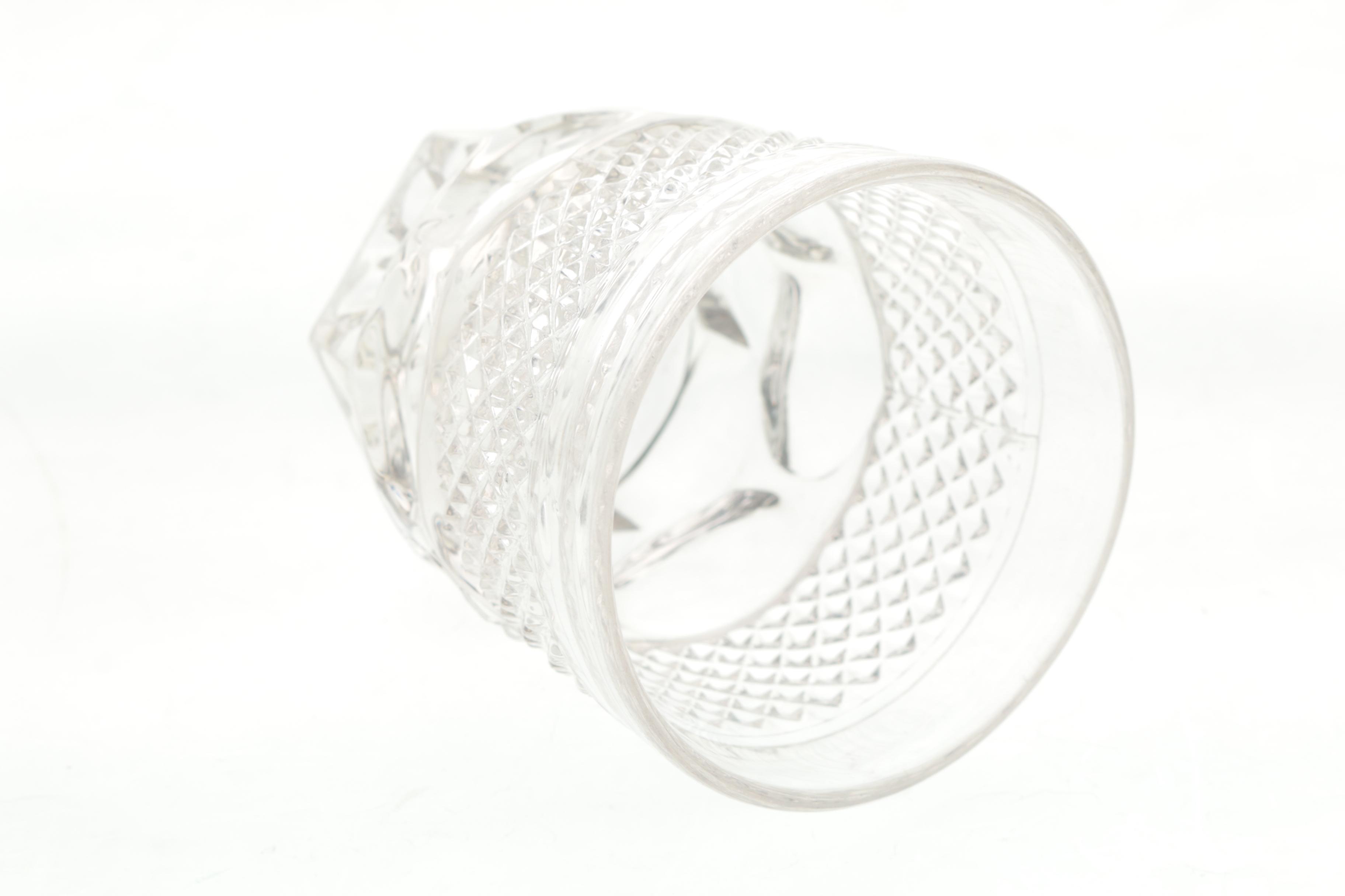 Crystal Decanter and Tumbler Glass Set