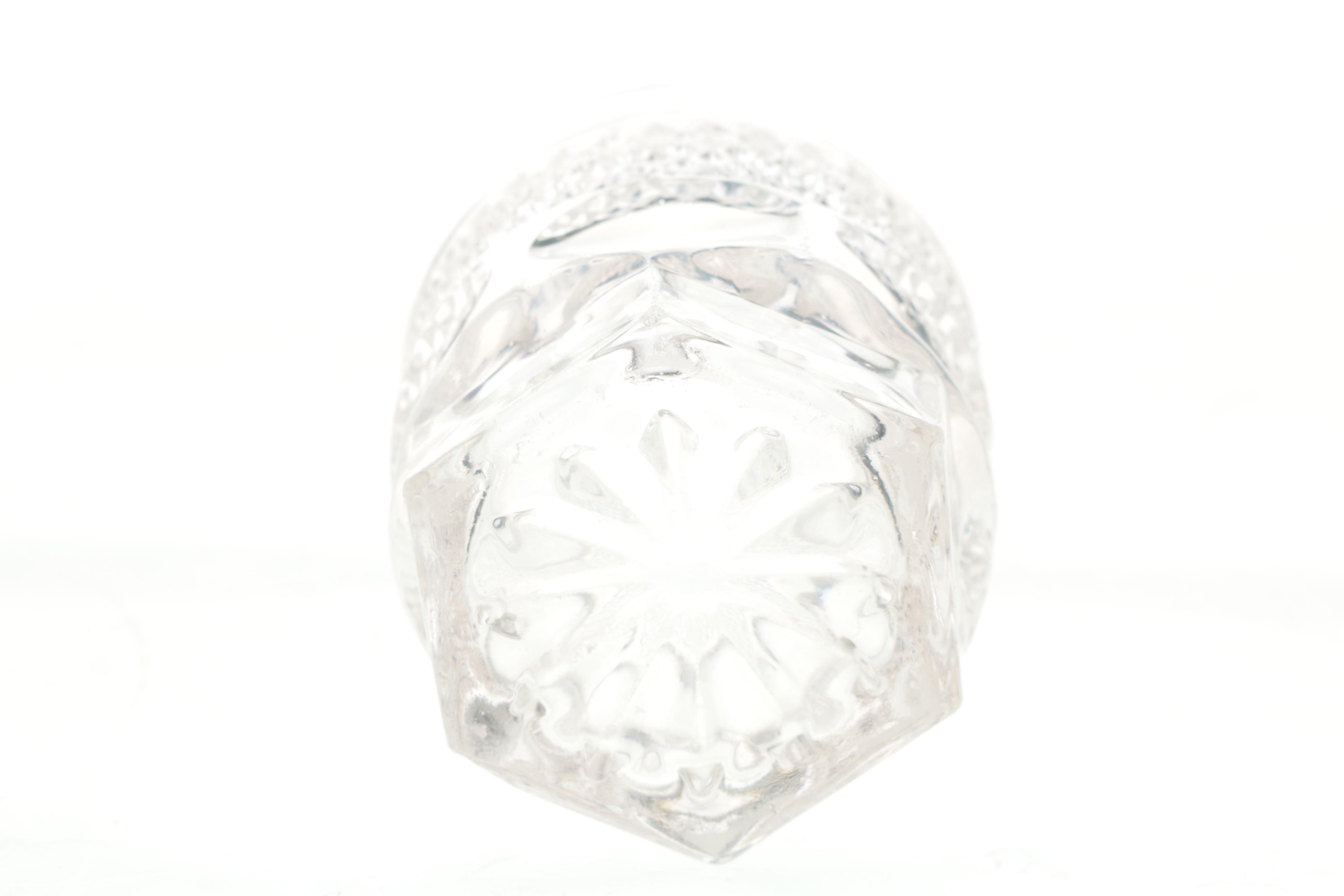 Crystal Decanter and Tumbler Glass Set