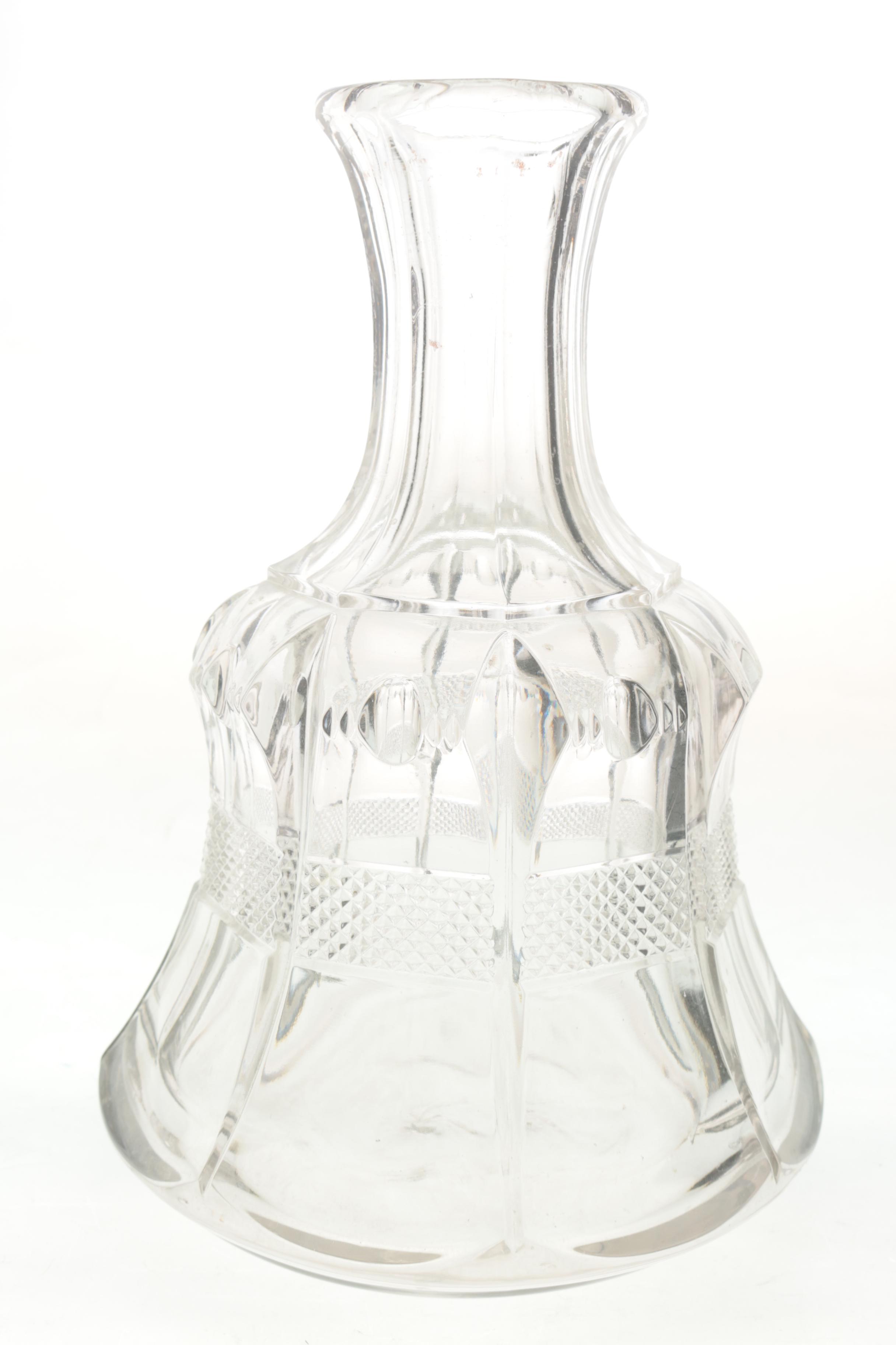Crystal Decanter and Tumbler Glass Set