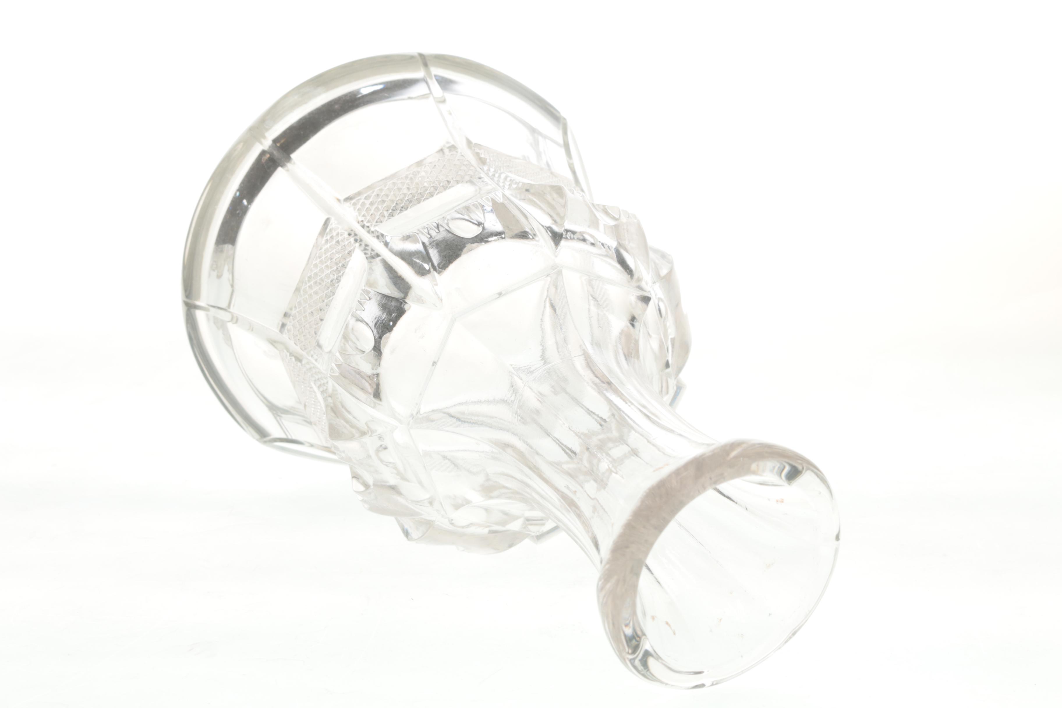 Crystal Decanter and Tumbler Glass Set
