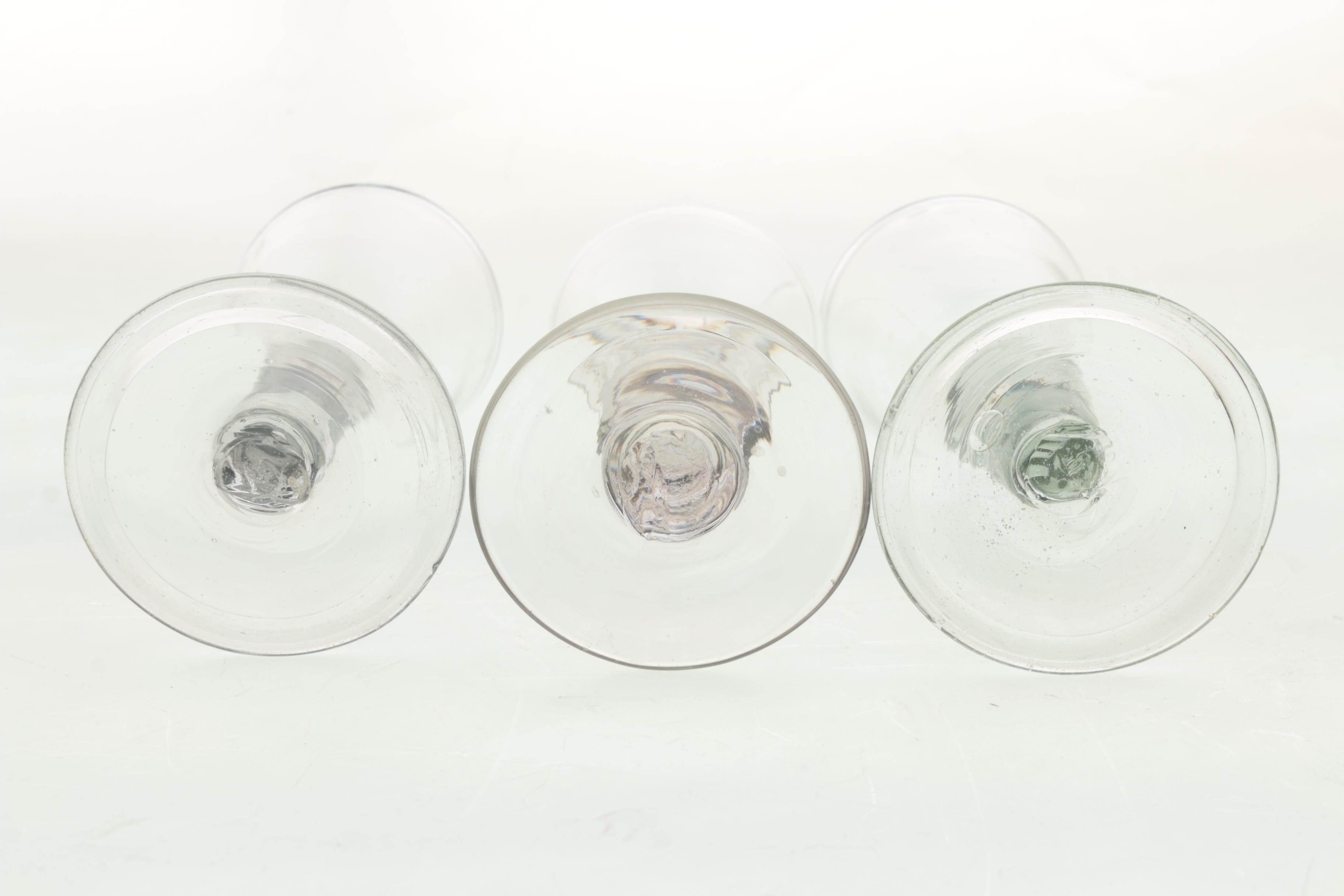 Assorted Antique Georgian Wine Glasses