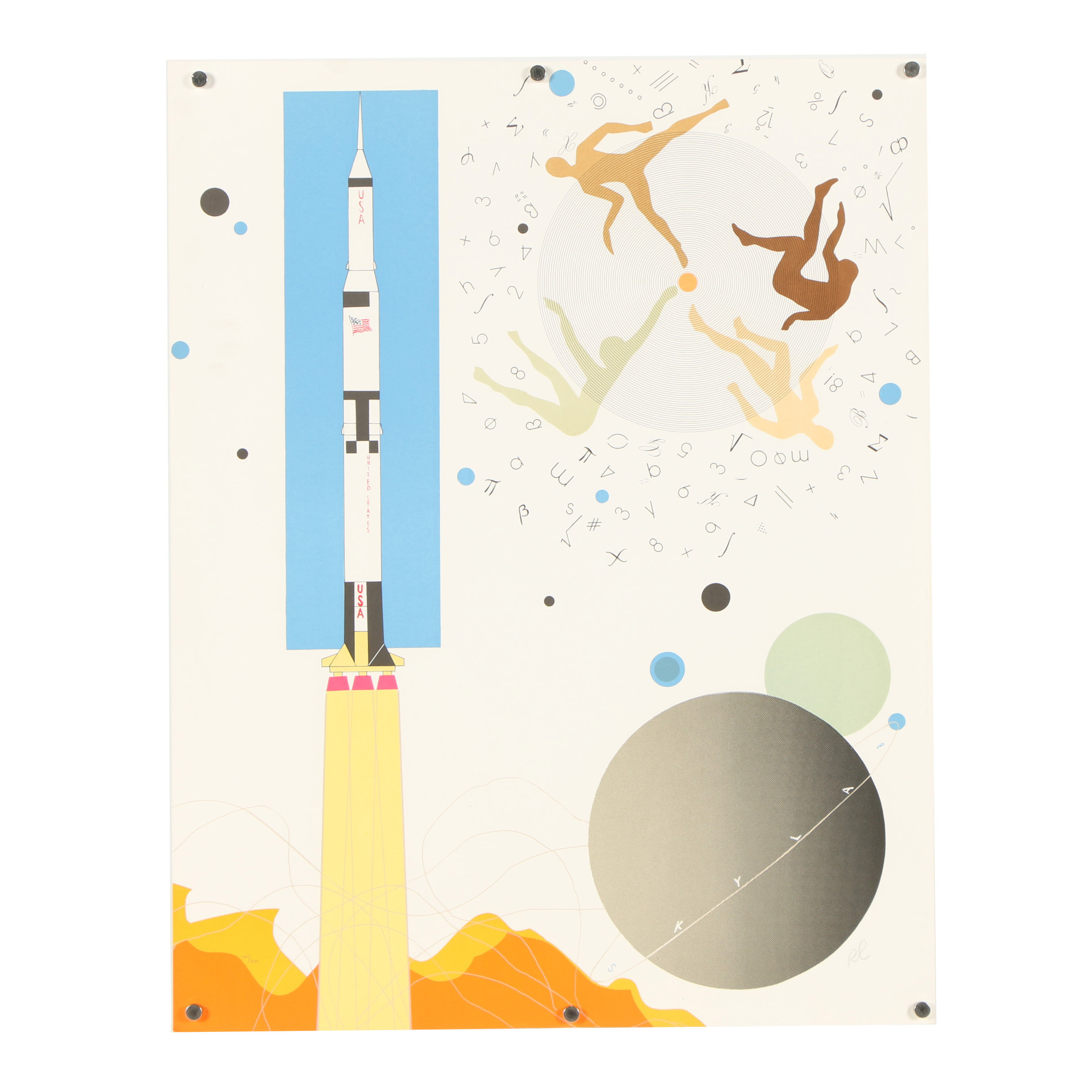 Raymond Loewy Lithograph "Rocket"