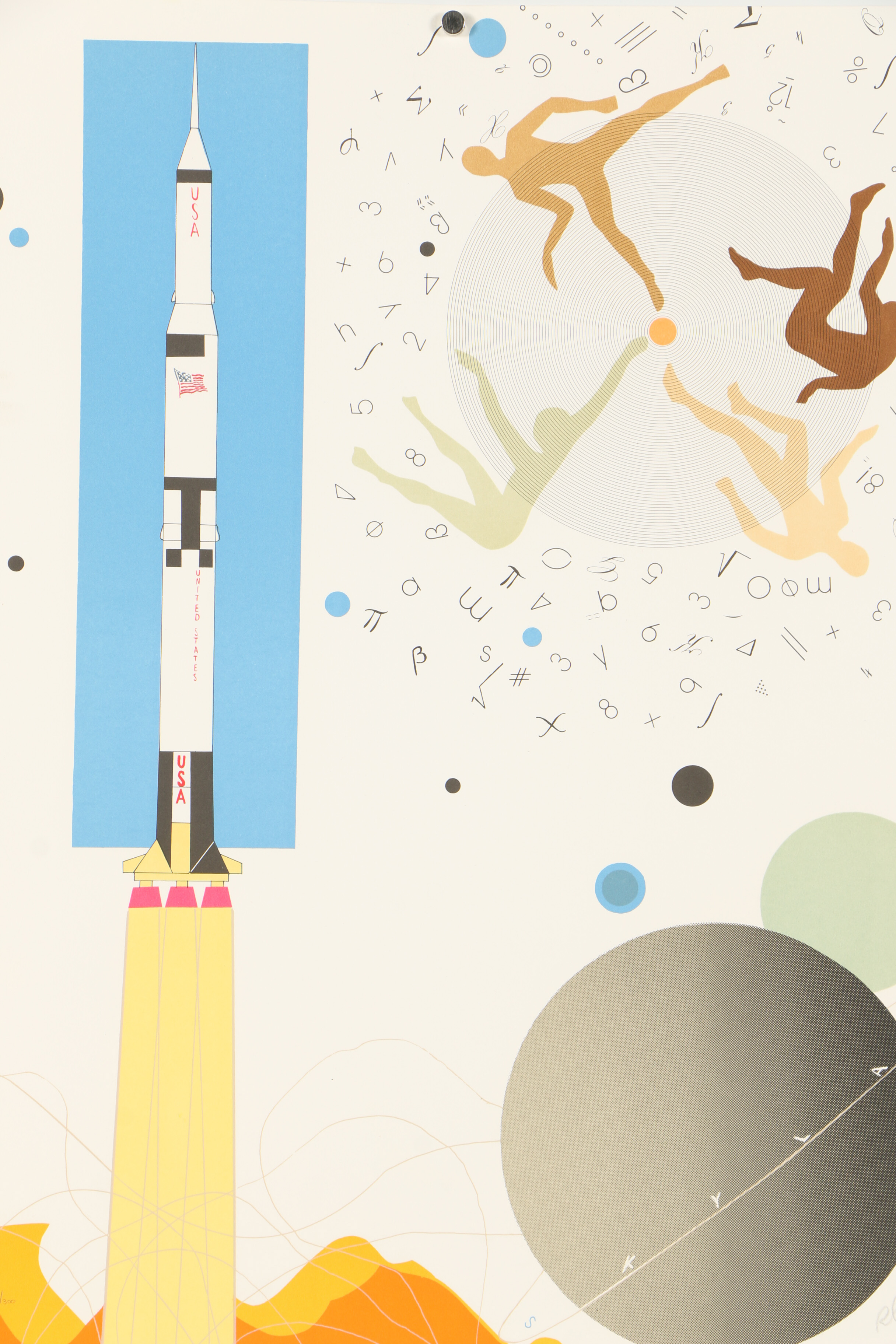 Raymond Loewy Lithograph "Rocket"