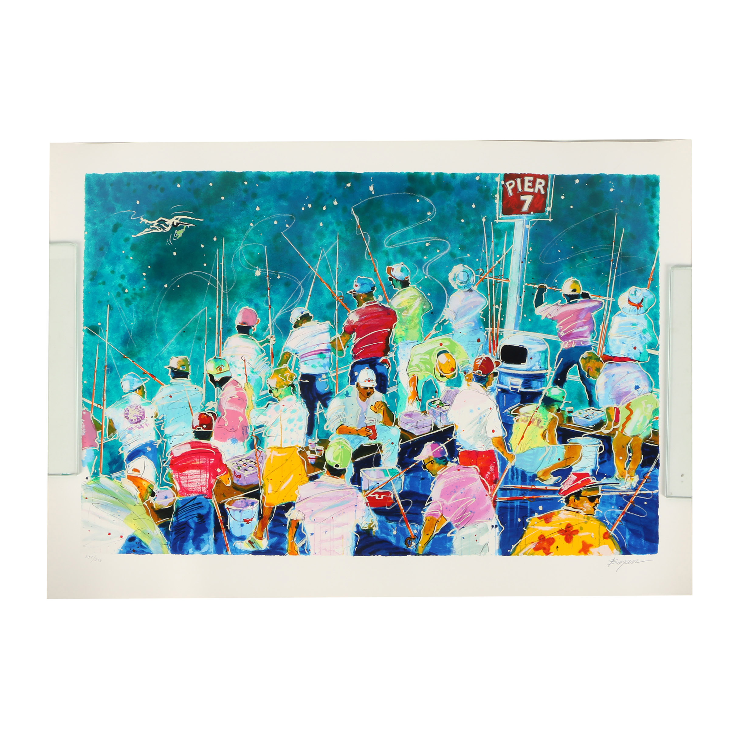 Michael Bryan Serigraph "Pier 7"
