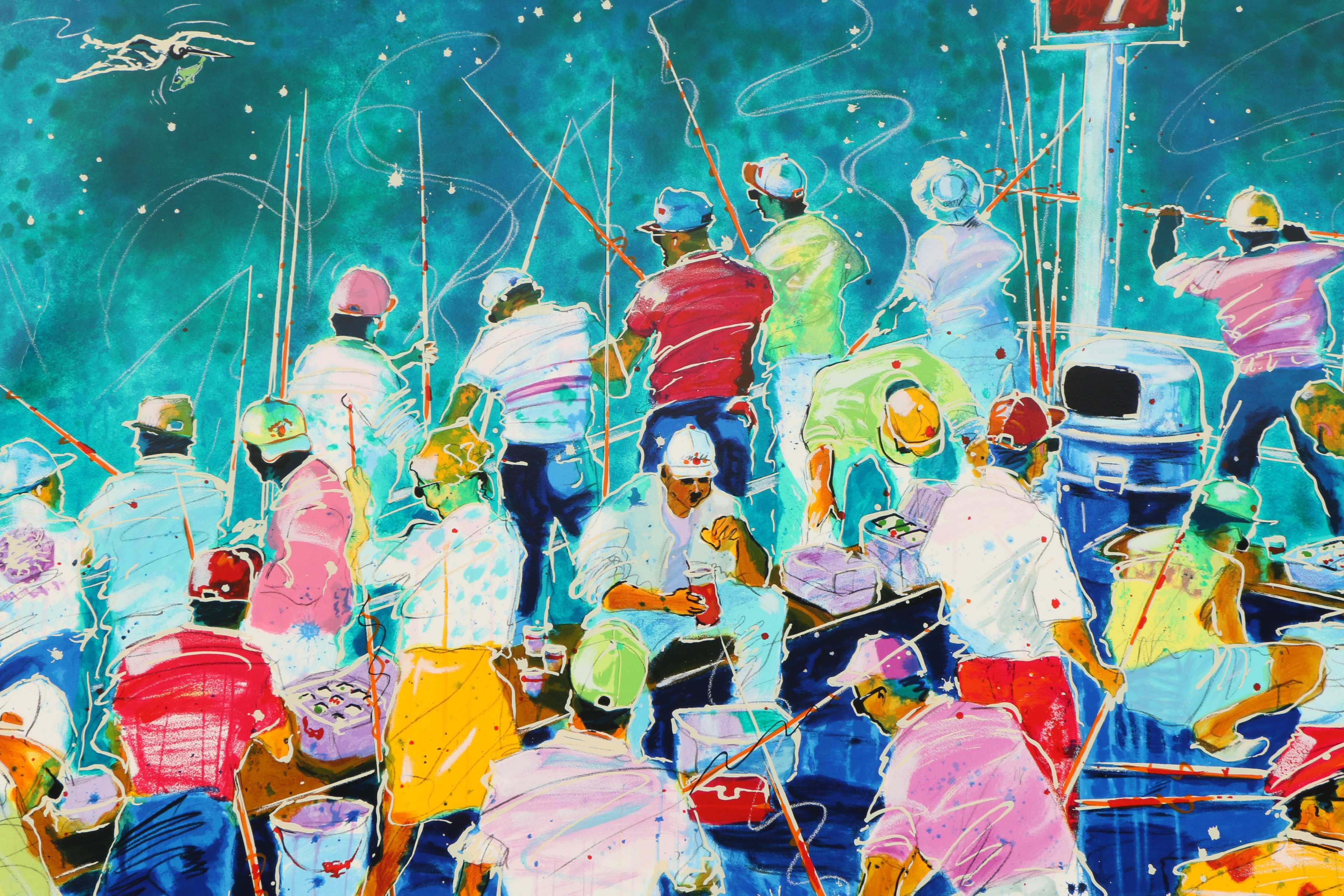 Michael Bryan Serigraph "Pier 7"