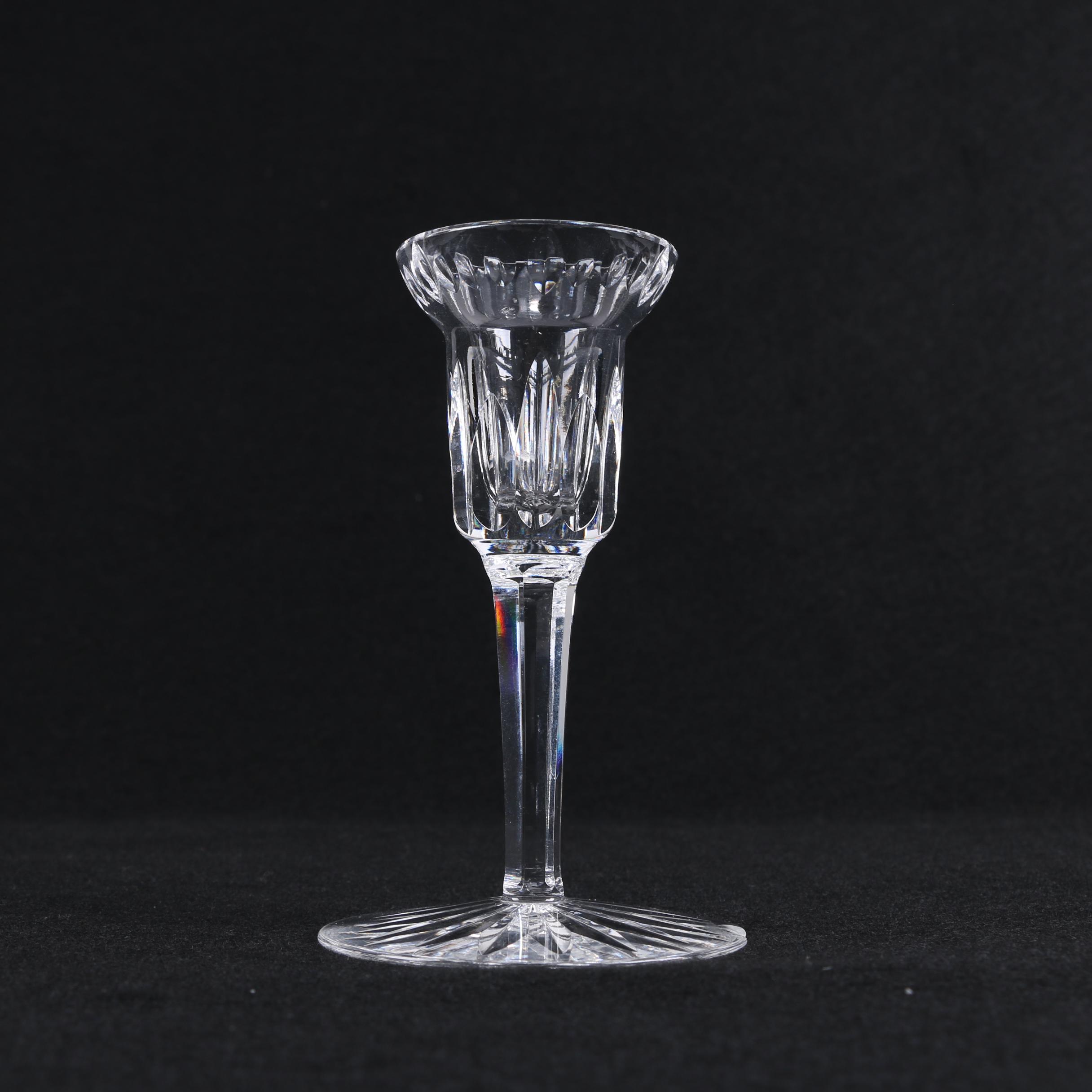 Waterford Crystal Single Light Candlestick with Other Crystal Décor