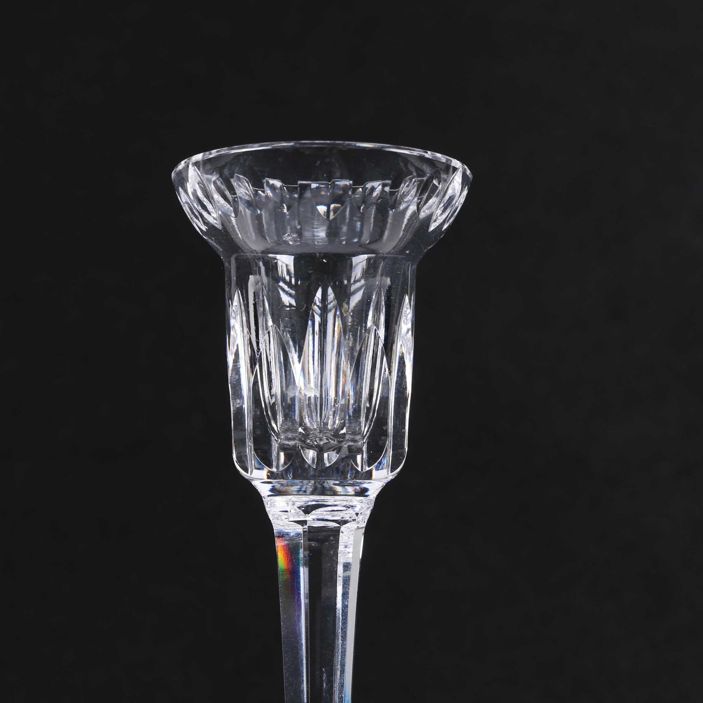 Waterford Crystal Single Light Candlestick with Other Crystal Décor