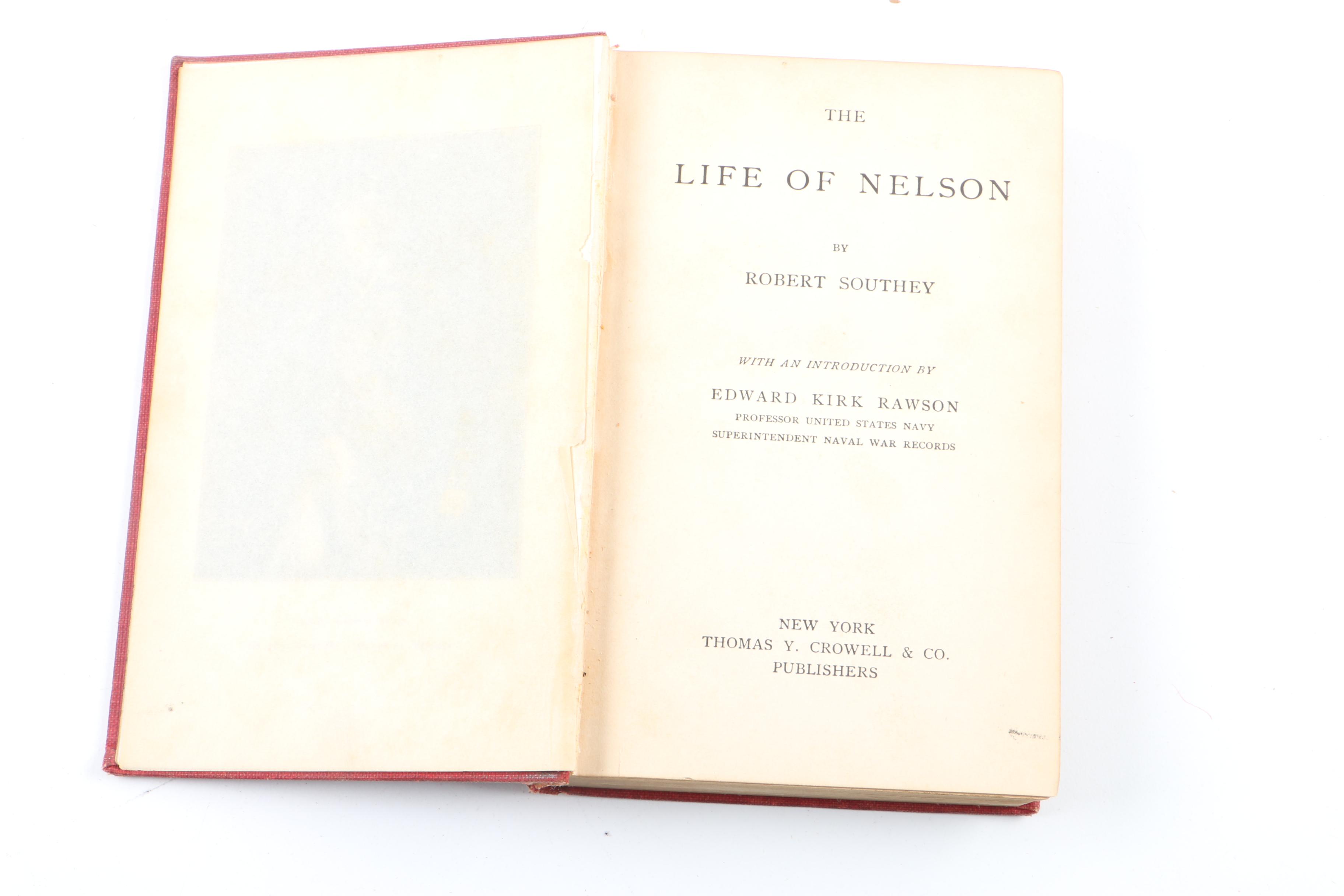 Vintage Books Including The Life of Nelson, Uncle Tom's Cabin and More
