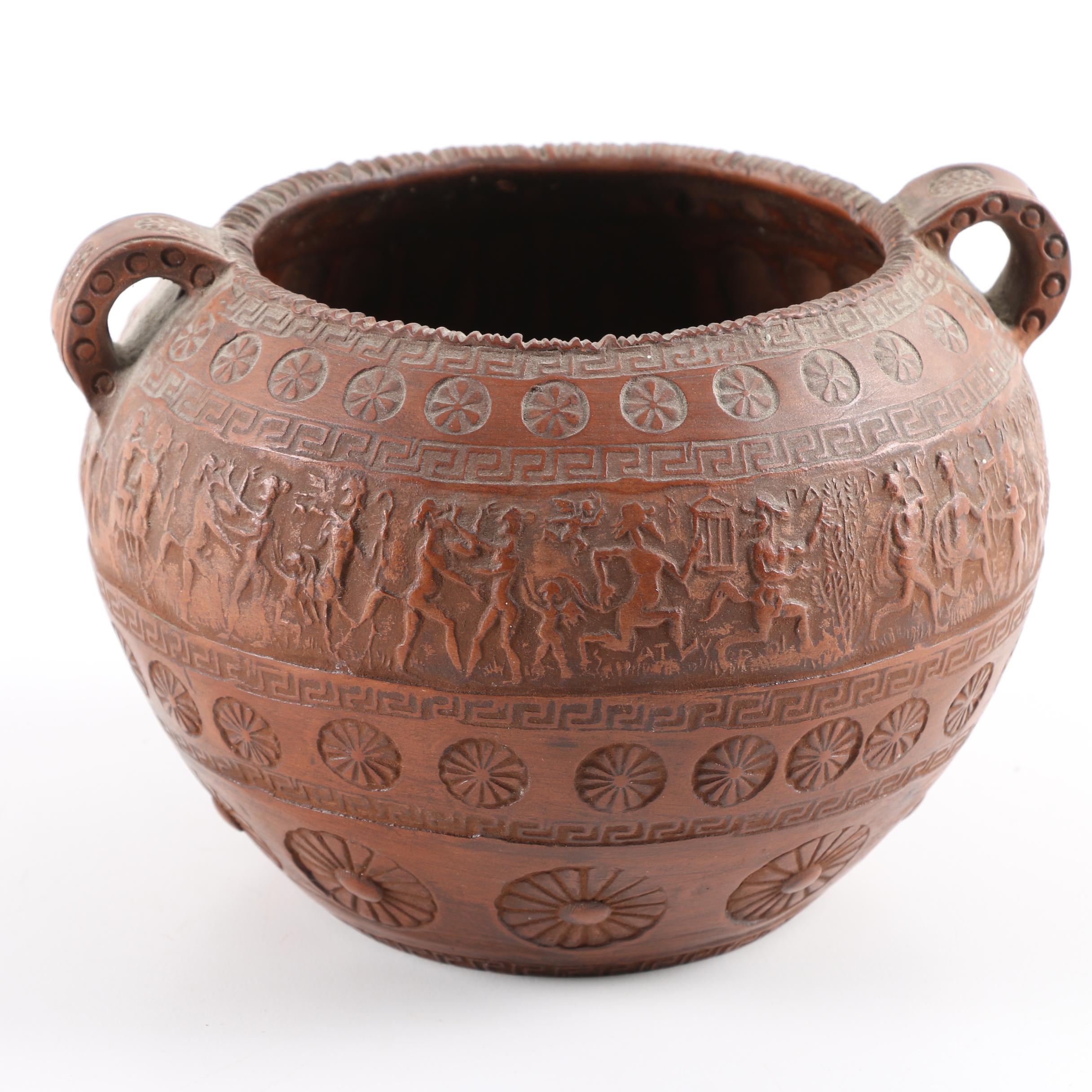 Grecian Style Clay Pot