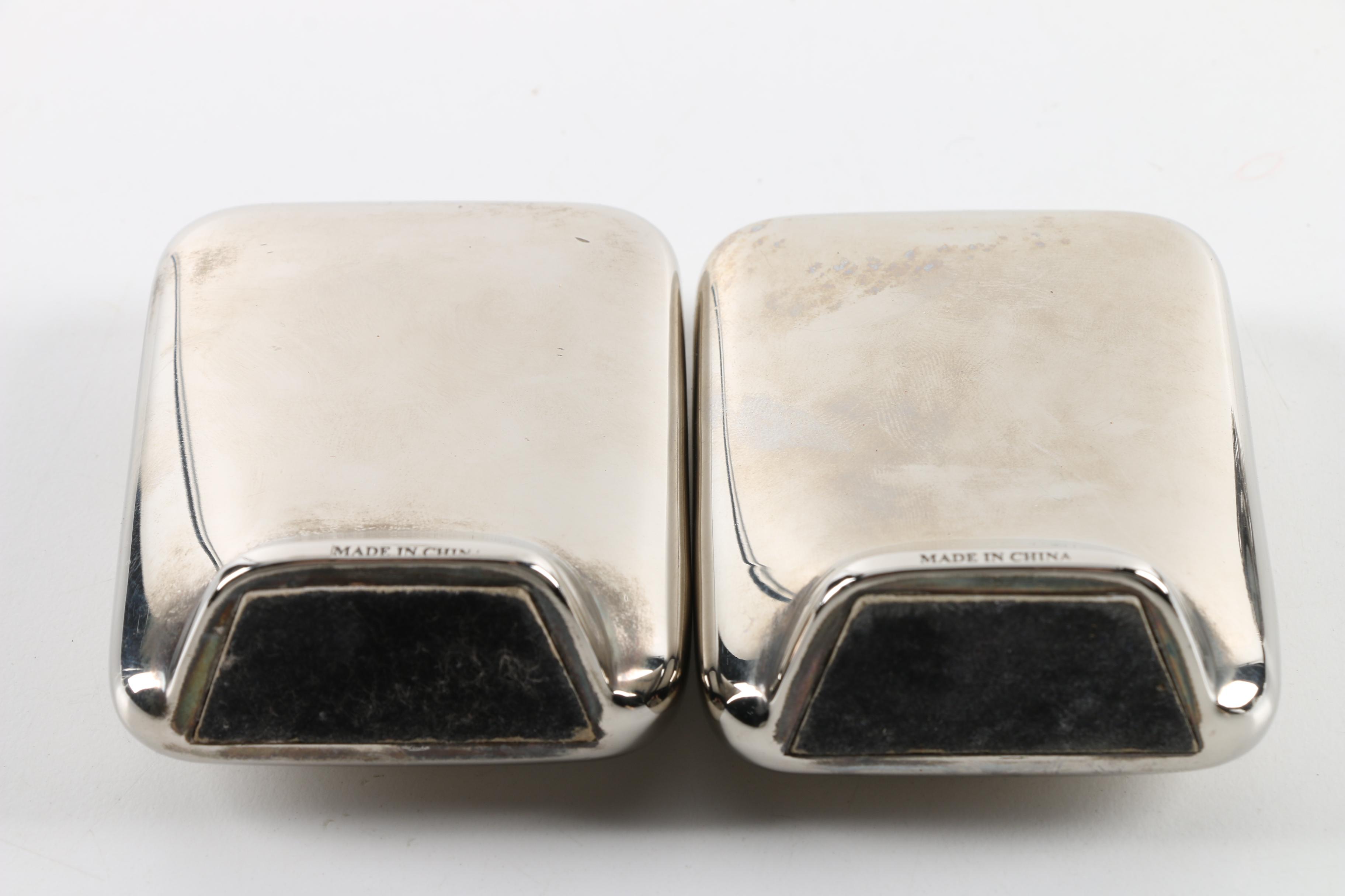 Silver Tone Shelf Clocks Including Brighton