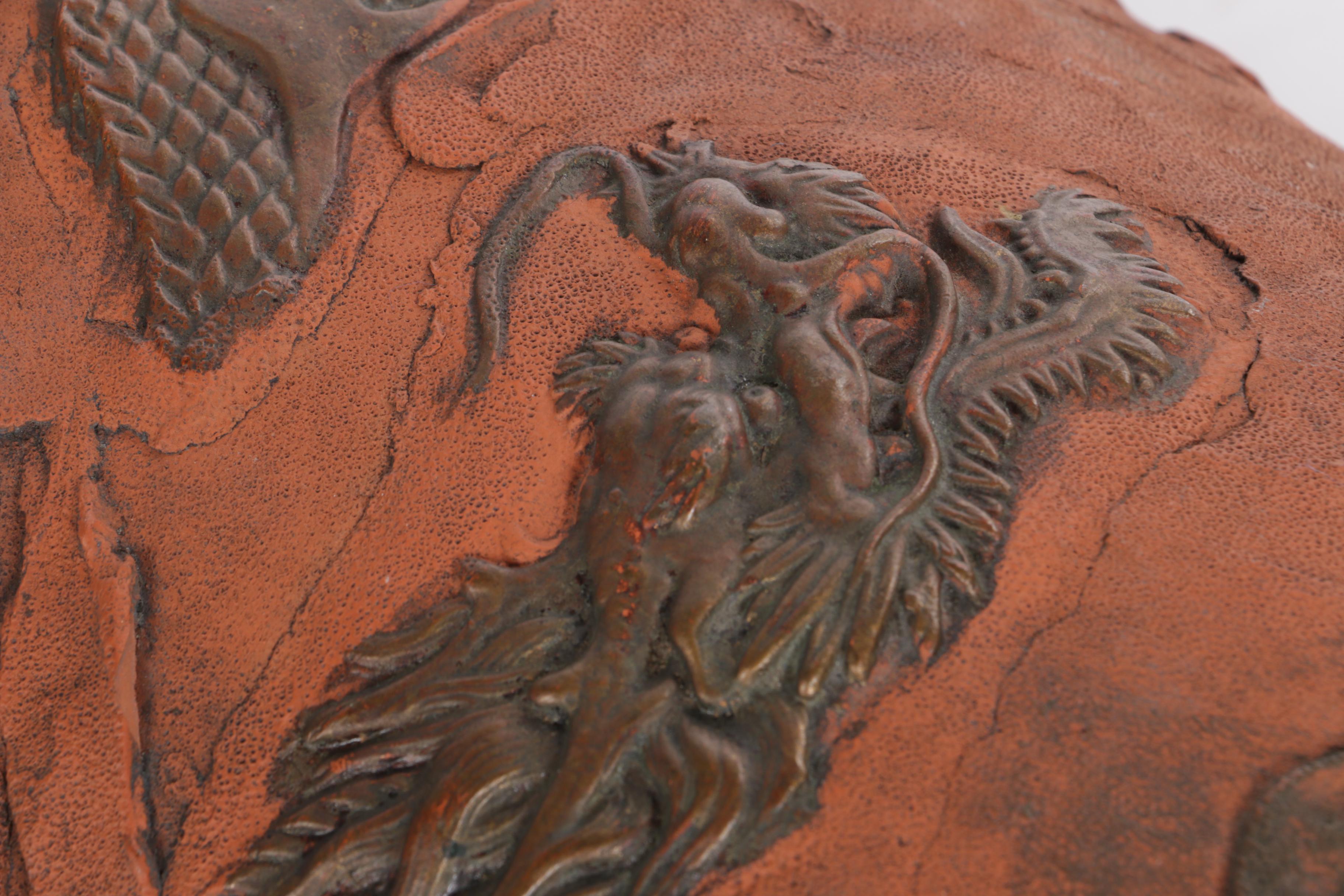 Japanese Tokoname Redware Floor Vase