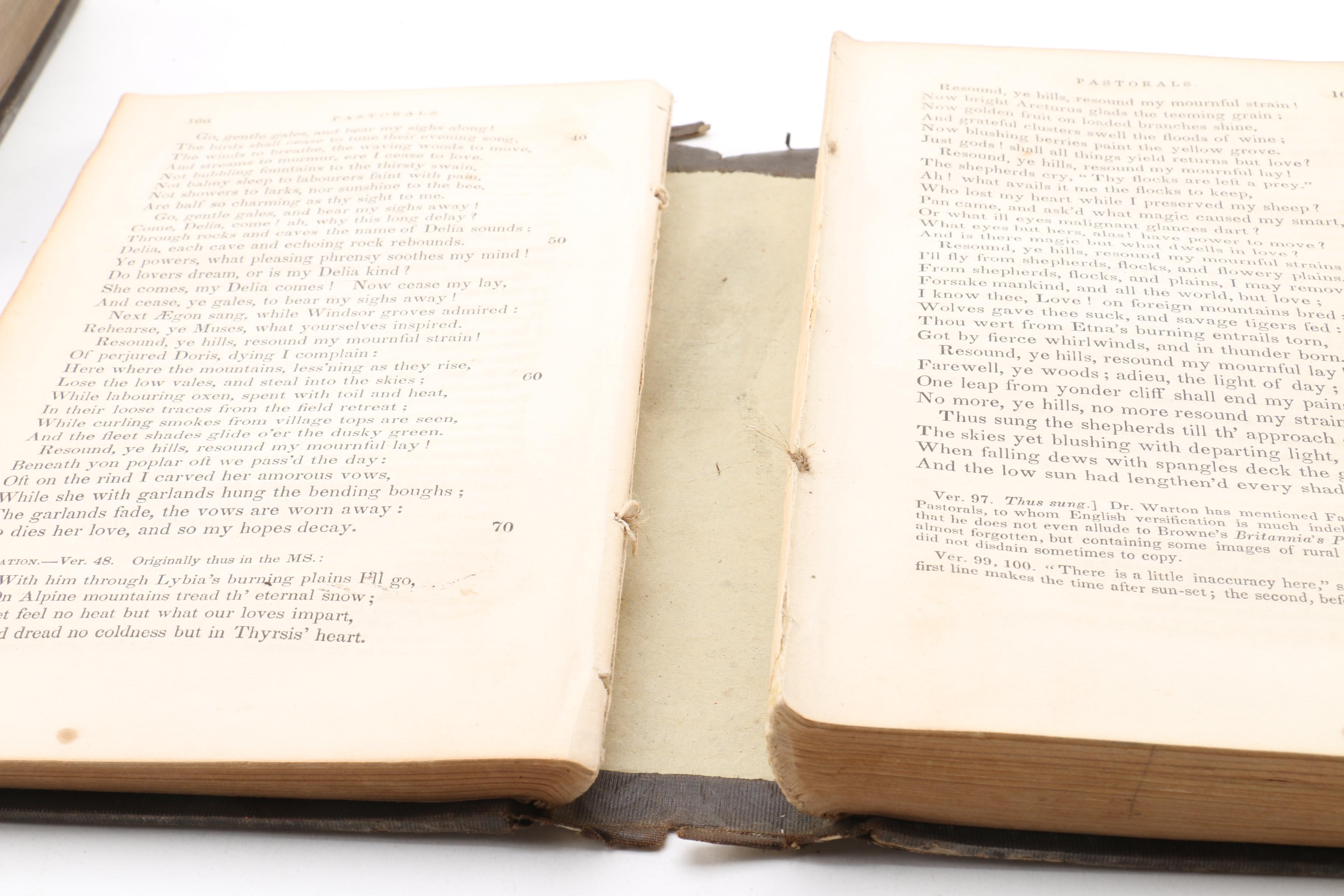 Alexander Pope Poetry and Other Antique Poetry Books