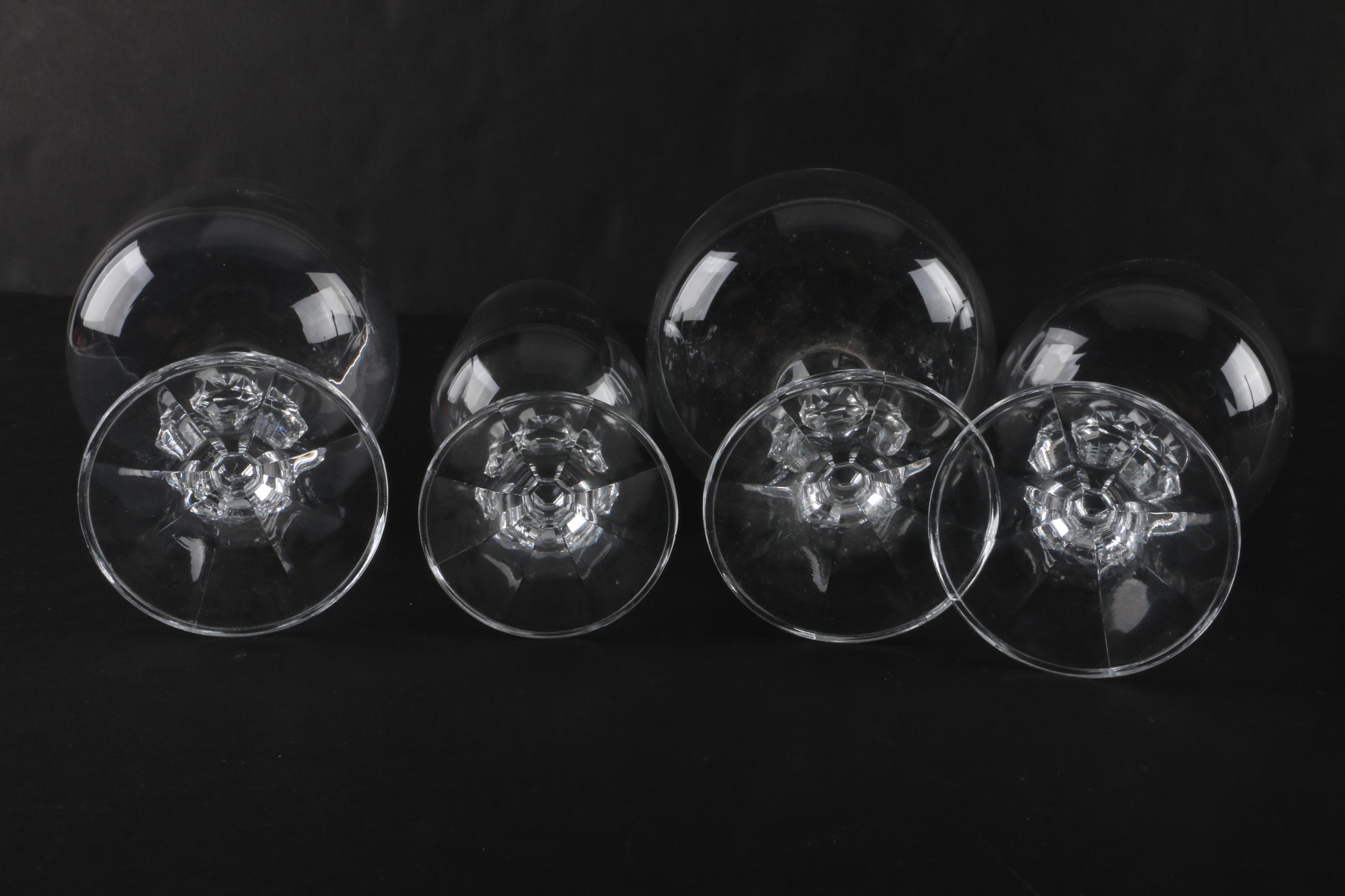 Czechoslovakian Bohemian Import Associate "Claudia" Crystal Stemware