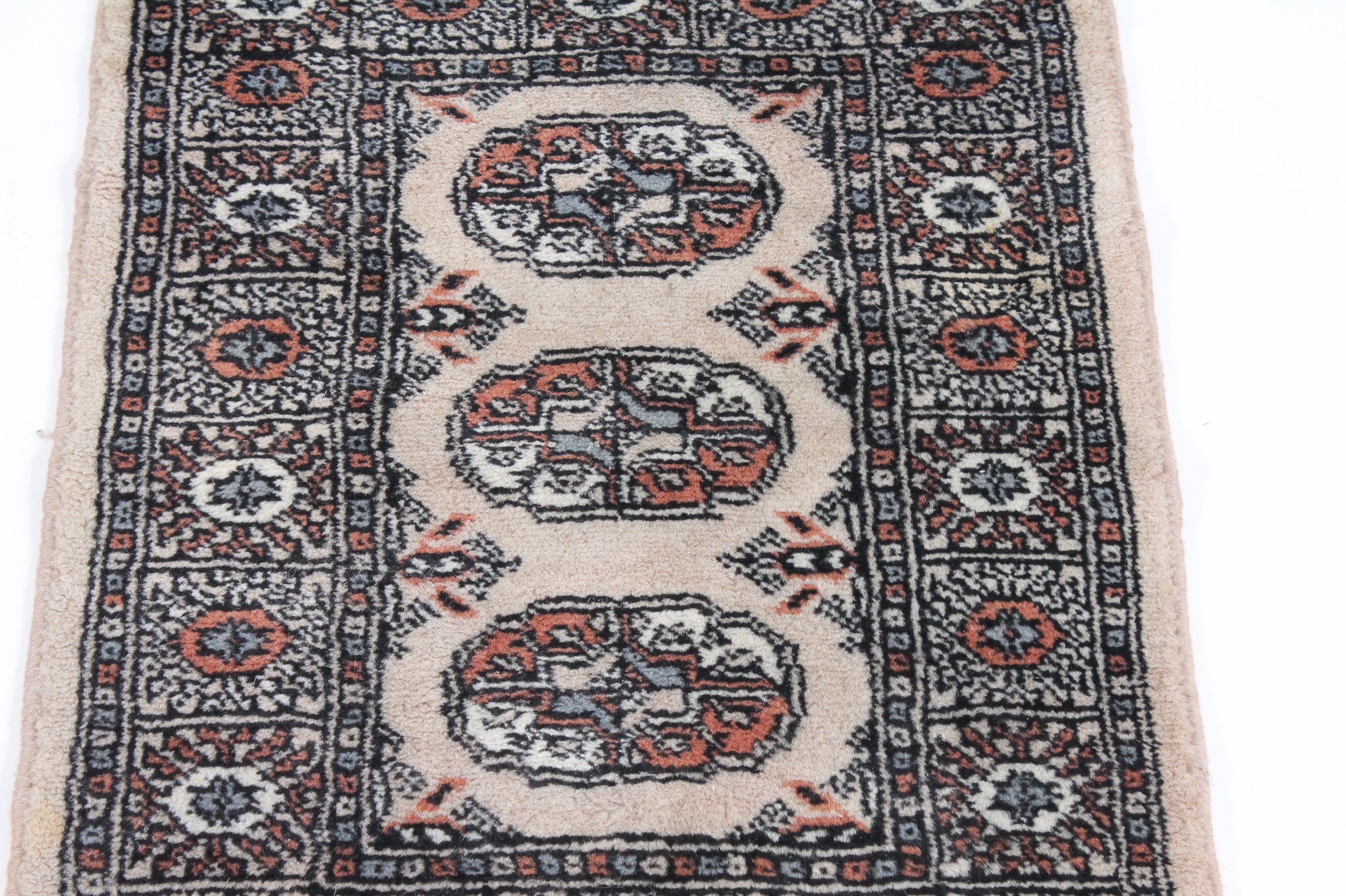 Hand-Knotted Persian Bokhara Rug