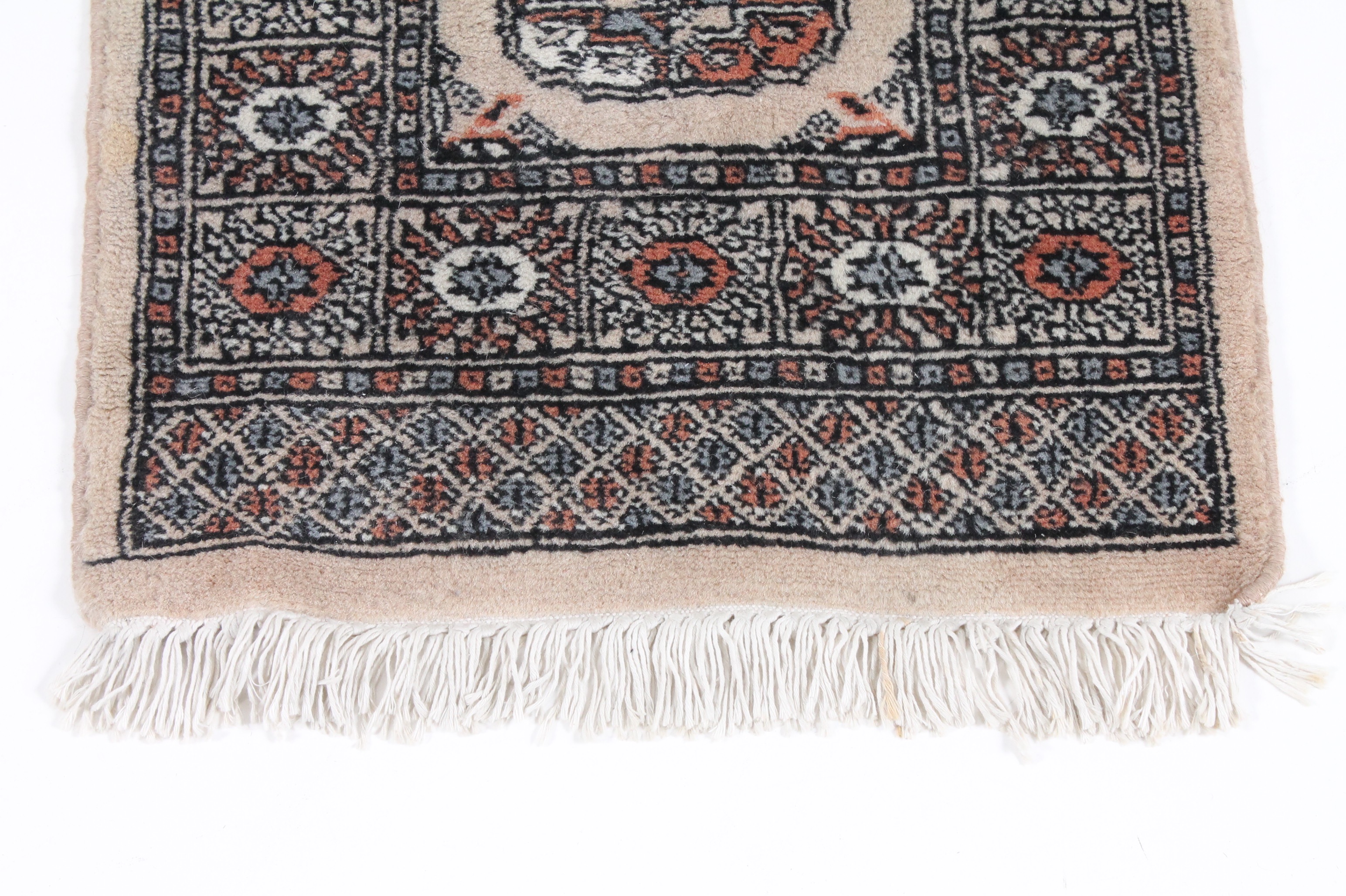 Hand-Knotted Persian Bokhara Rug