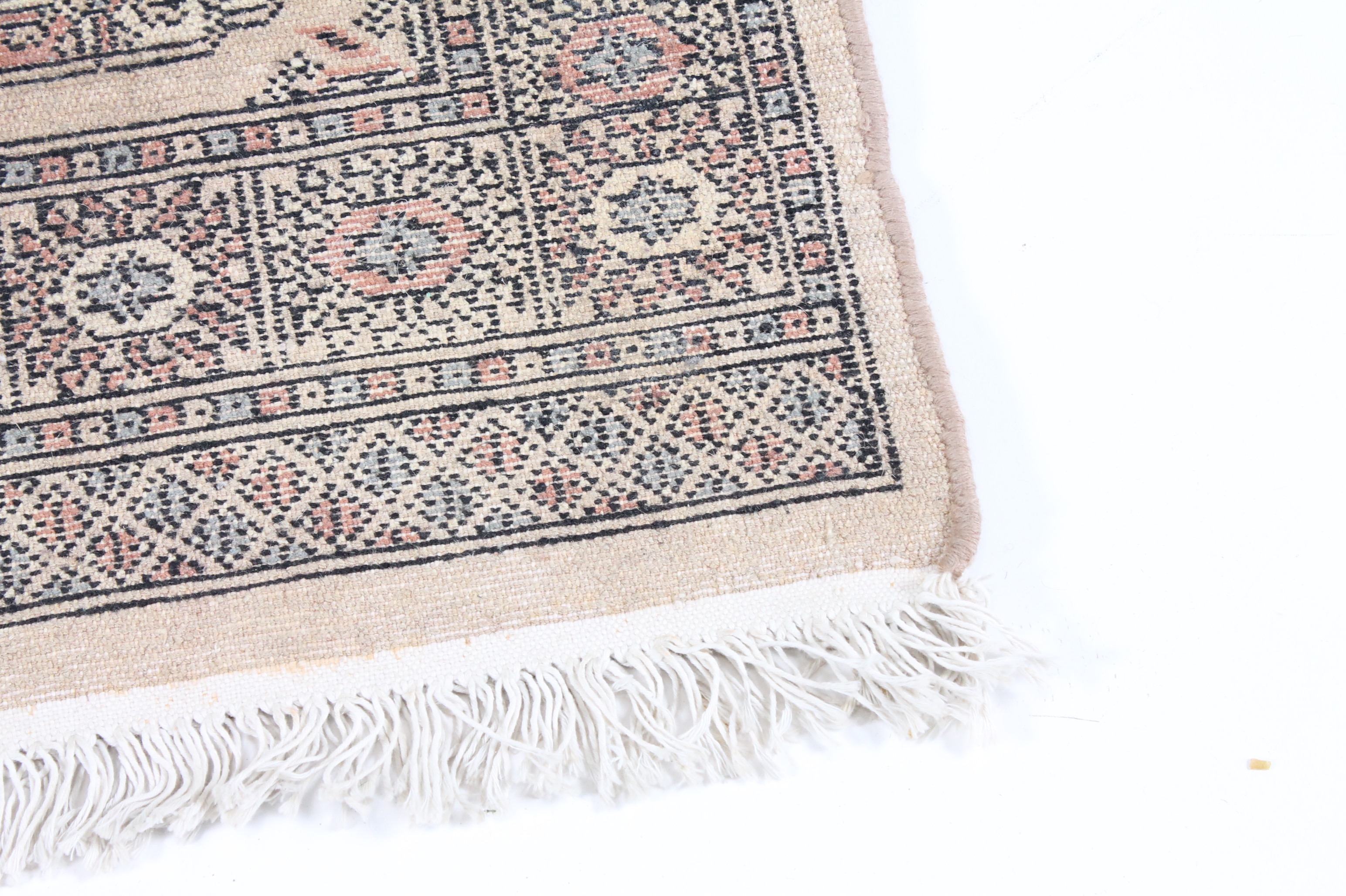 Hand-Knotted Persian Bokhara Rug